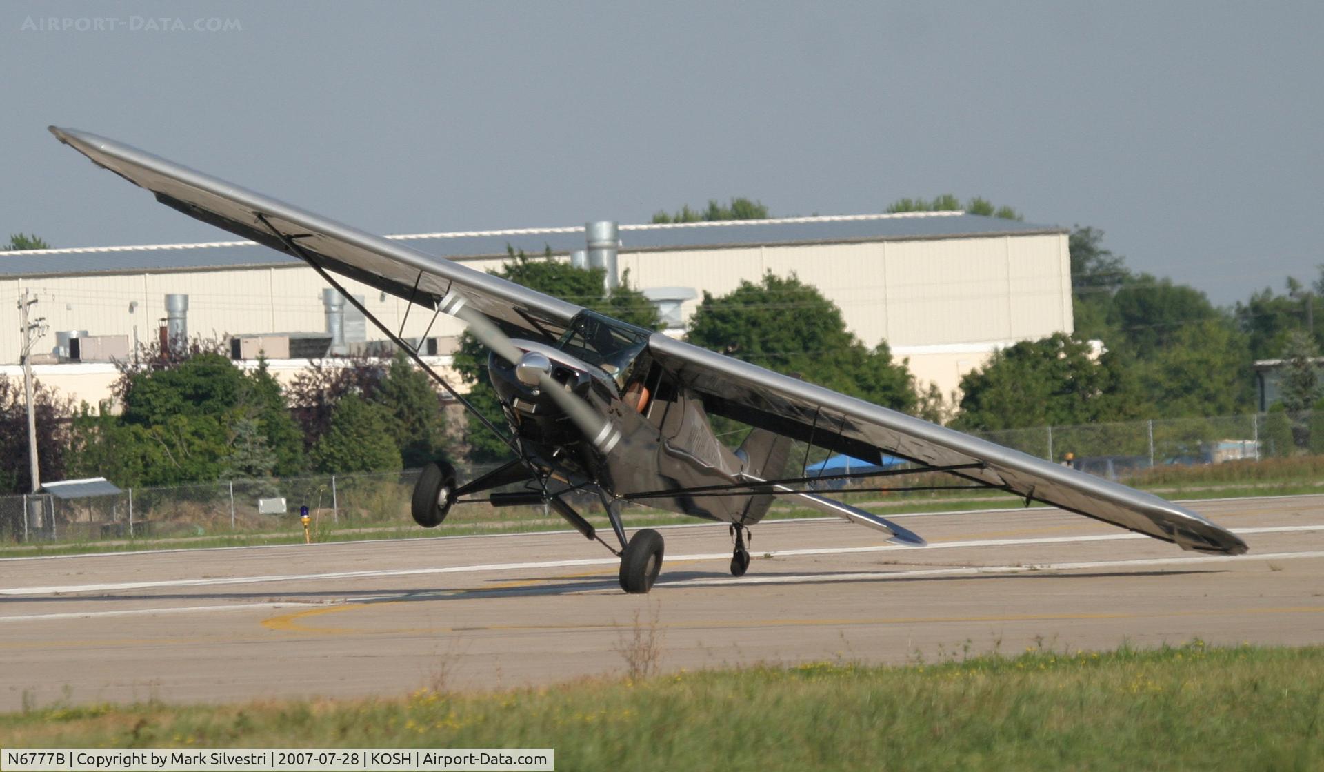N6777B, 1956 Piper PA-18A-150 Super Cub C/N 18-5011, Oshkosh 2007 - Crazy Jimmy Franklin!