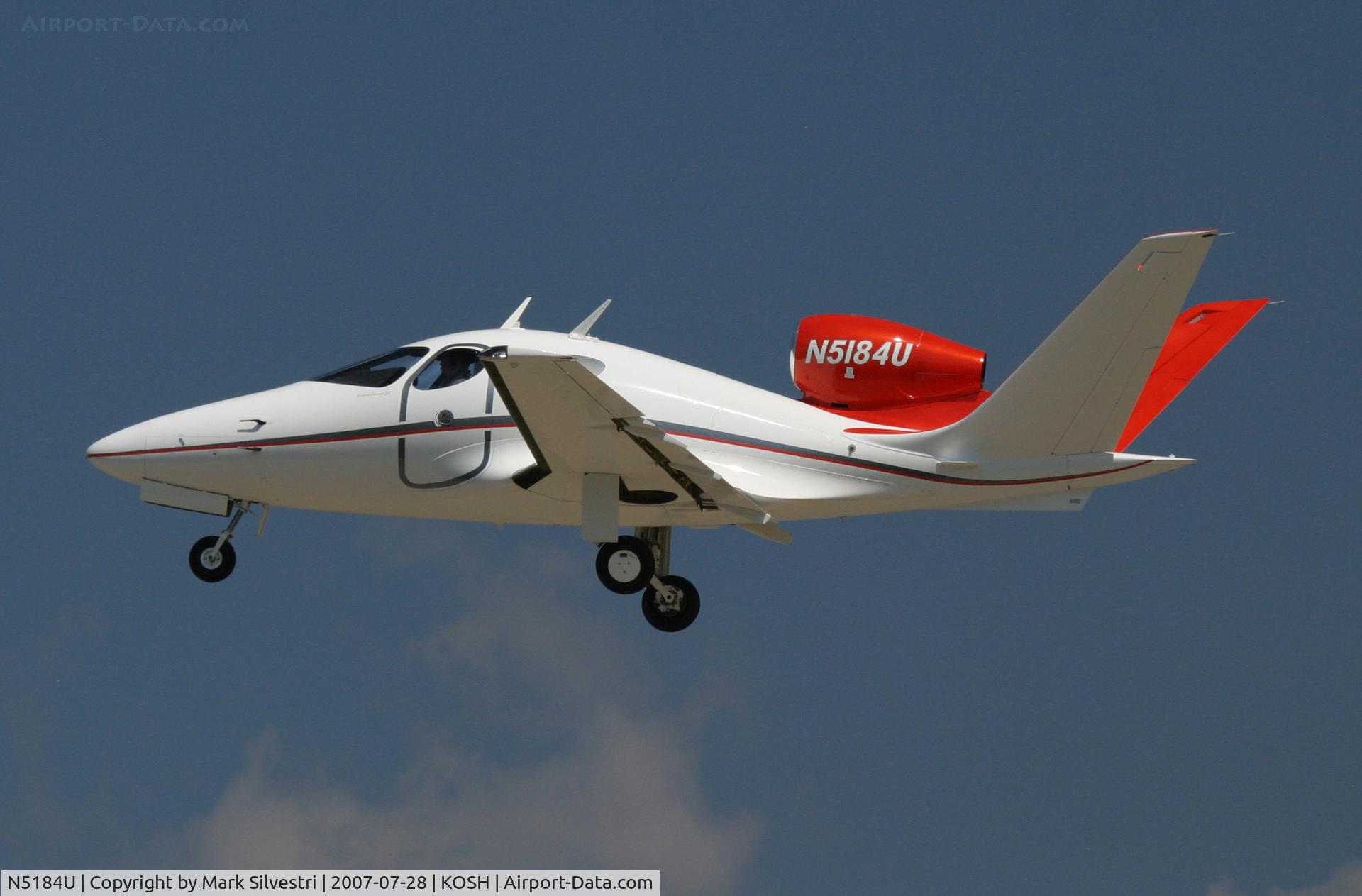 N5184U, 2007 Swift Engineering Inc Mark 400 C/N SE-400-001, Oshkosh 2007 - Eclipse Aviation VLJ