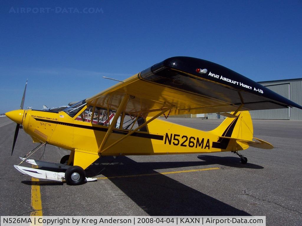 N526MA, 2001 Aviat A-1B Husky C/N 2142, With skis!