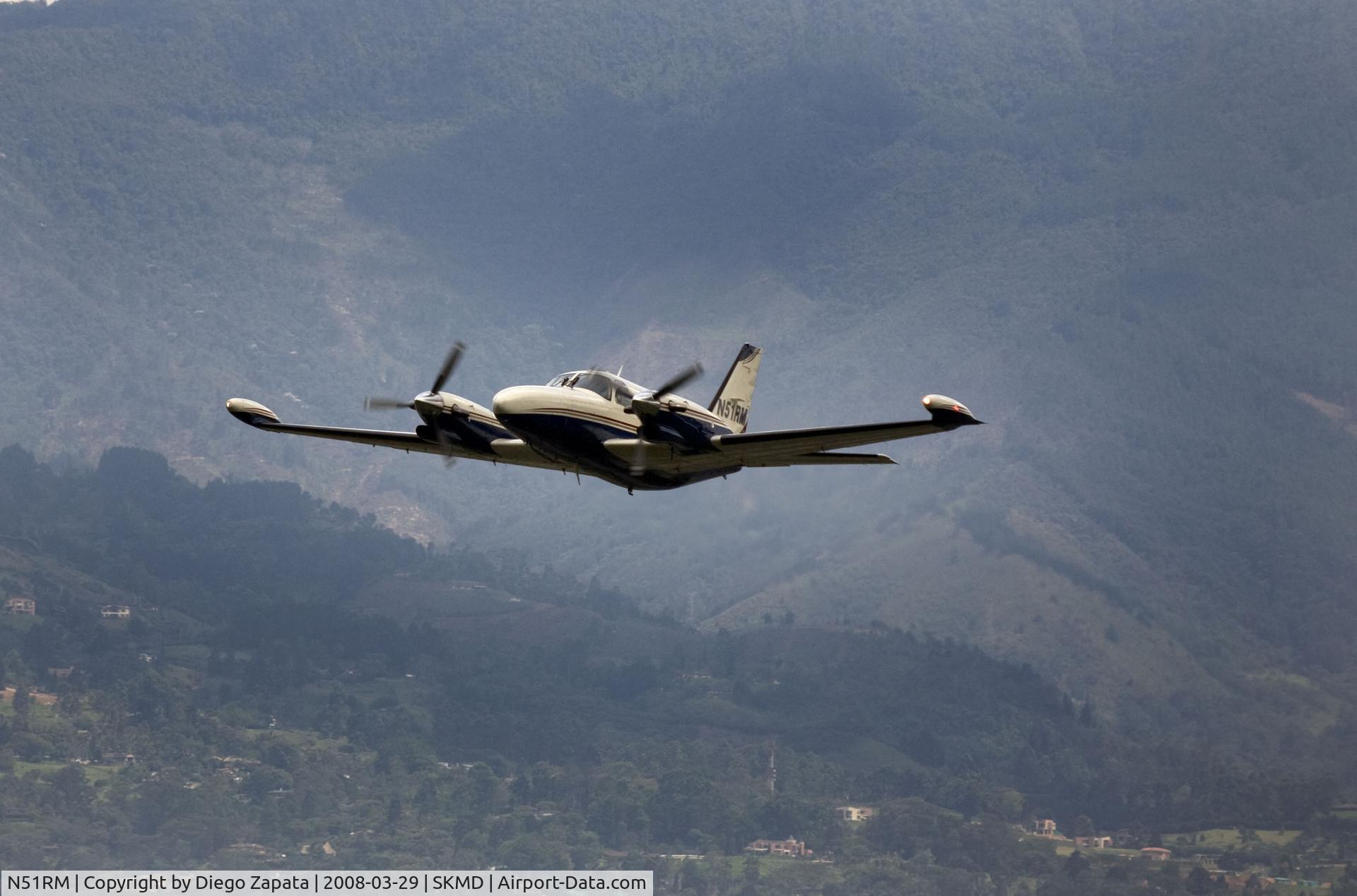 N51RM, 1980 Piper PA-31T1 Cheyenne 1 C/N 31T-8004054, take off