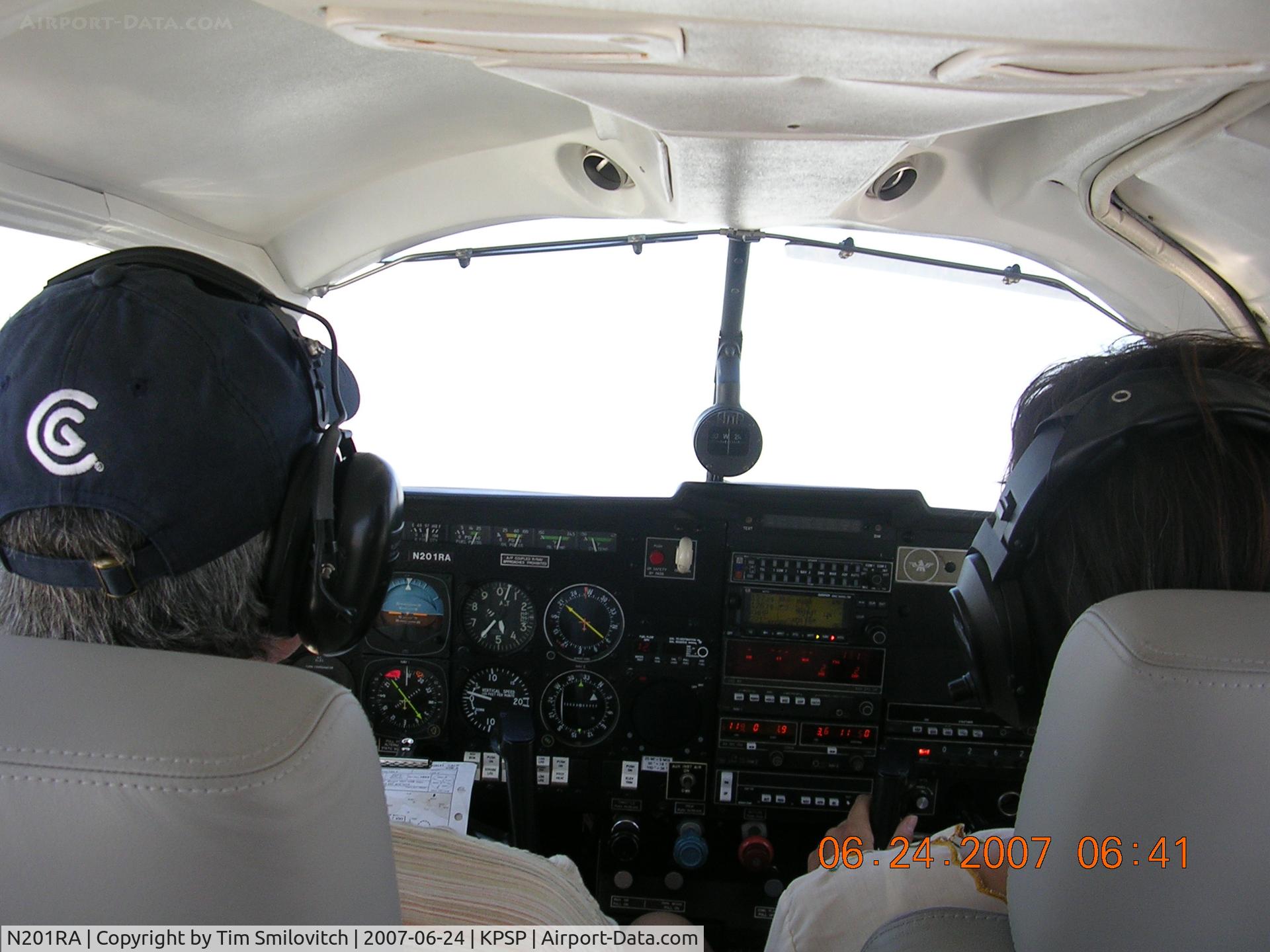 N201RA, 1982 Mooney M20J 201 C/N 24-1319, shot of the panel
