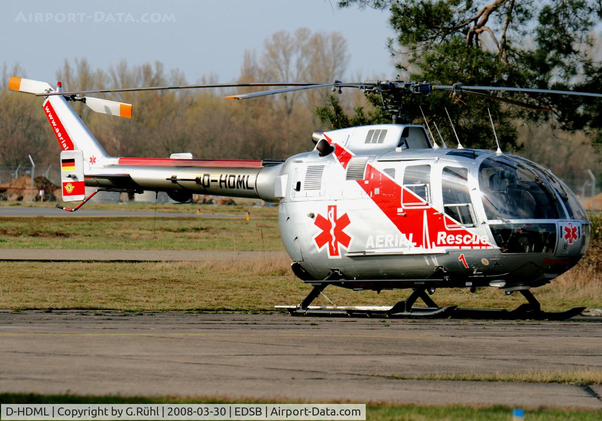D-HDML, 1980 MBB Bo-105CBS-4 C/N S-438, Aerial, MBB BO 105 CBS,nice surprise on this sunday,with new colors!