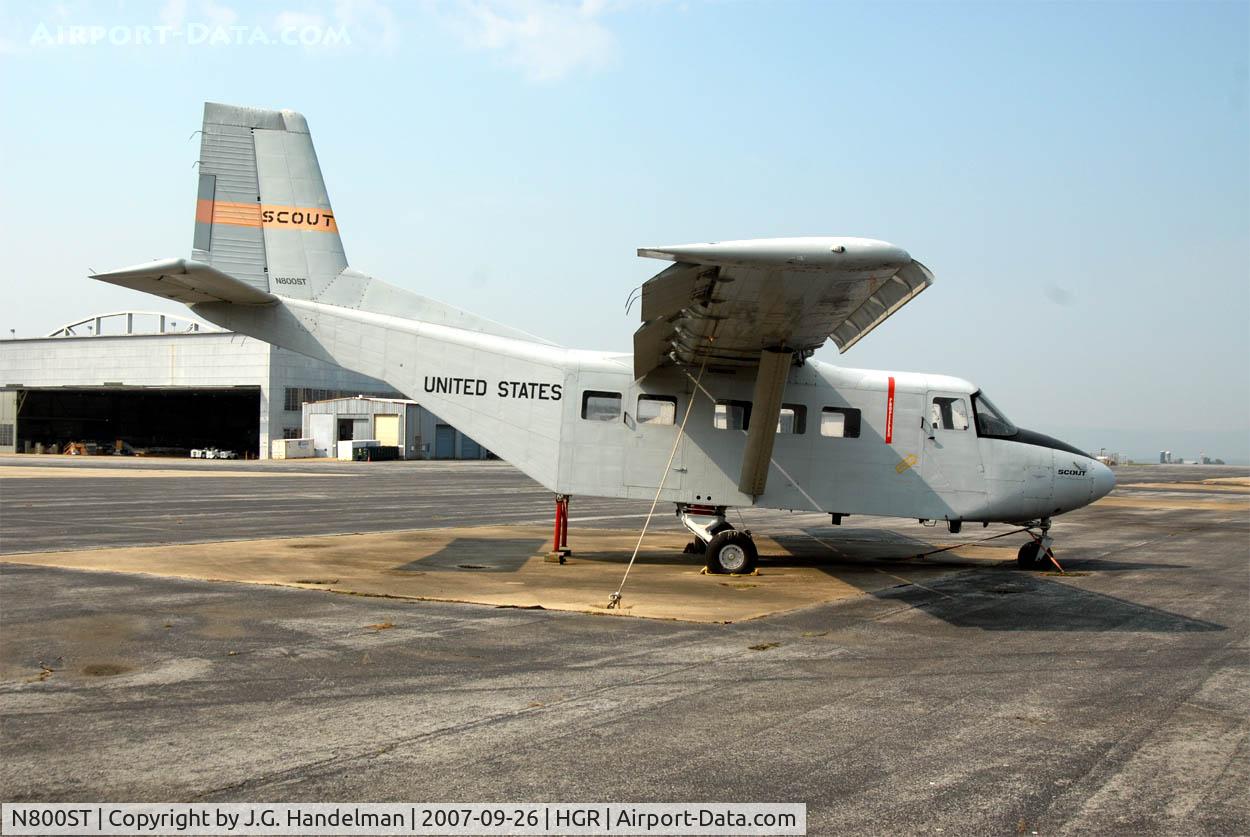 N800ST, Dominion Aircraft Corp. Ltd. SKYTRADER 800 C/N PROTOTYPE, ENGINELESS AT HAGERSTOWN MD