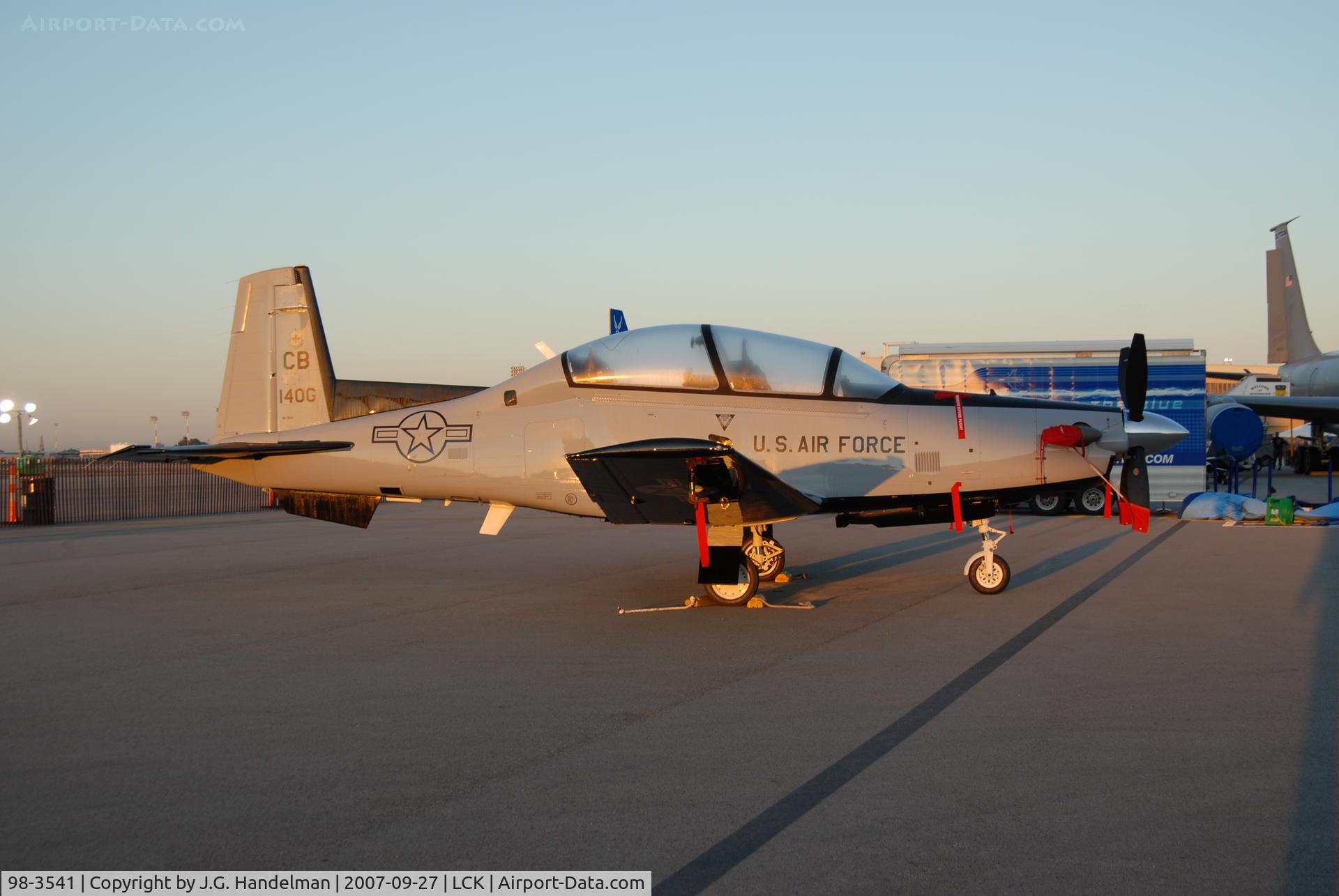 98-3541, 1998 Raytheon T-6A Texan II C/N PT-45, T-6A 99-3541 at Gathering of Mustangs early A.M.