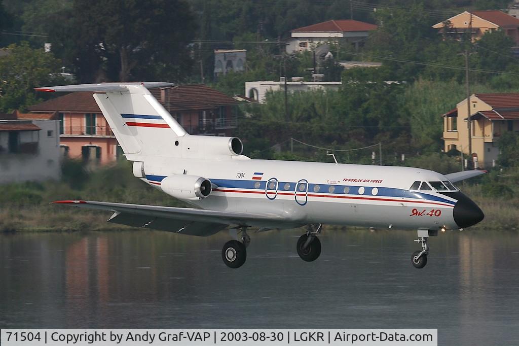 71504, Yakovlev Yak-40 C/N 9231523, Yugoslav Air Force Y40