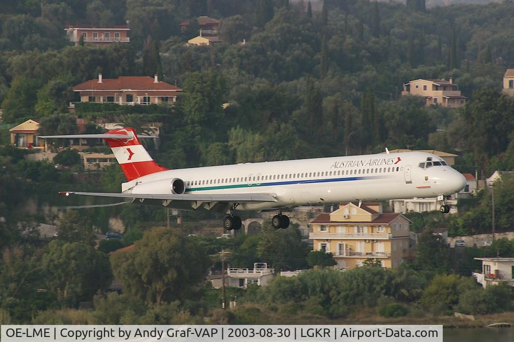 OE-LME, 1993 McDonnell Douglas MD-83 (DC-9-83) C/N 53377, Austrian Airlines MD83