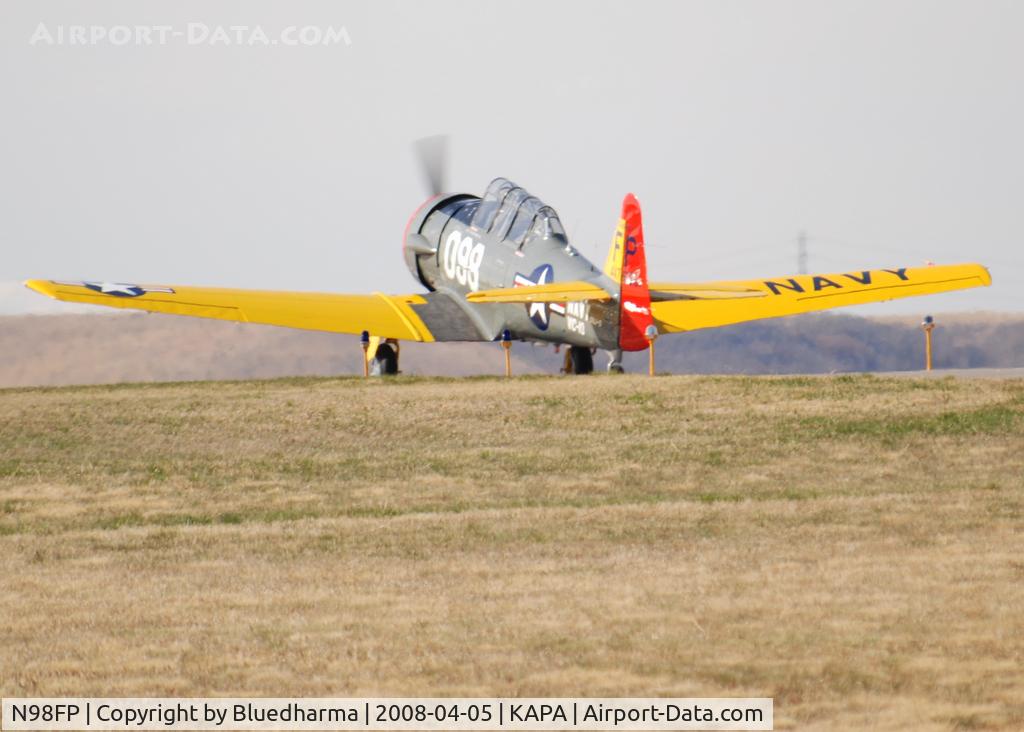 N98FP, 1944 North American AT-6G Texan C/N 7695, Jealous Mistress at turning onto 17L.