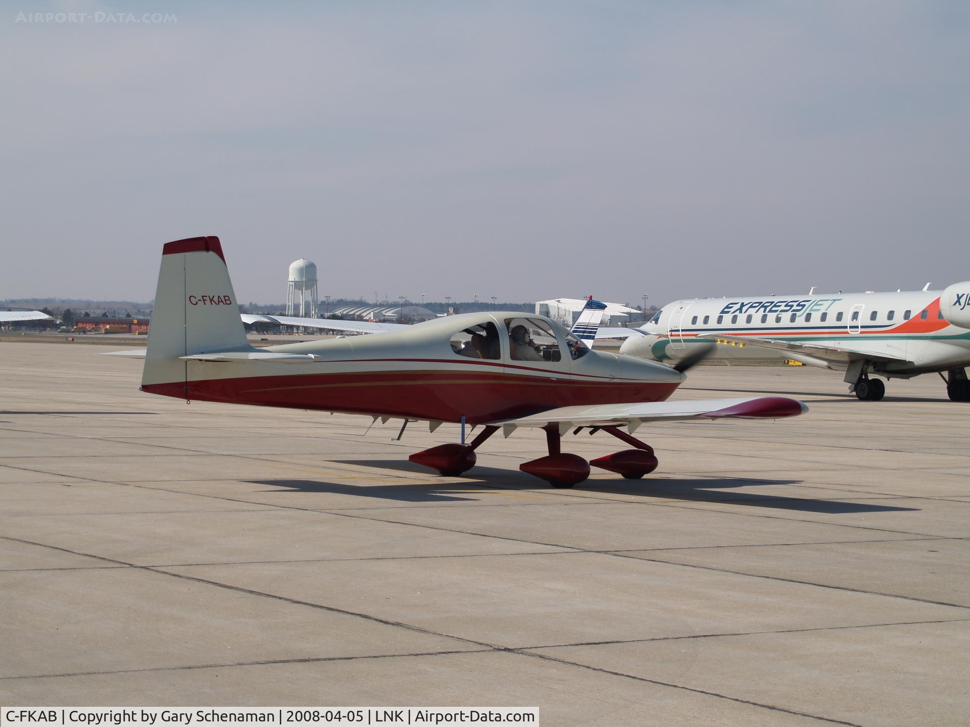 C-FKAB, 2007 Vans RV-10 C/N 40382, WARM UP PRIOR TO TAKE OFF