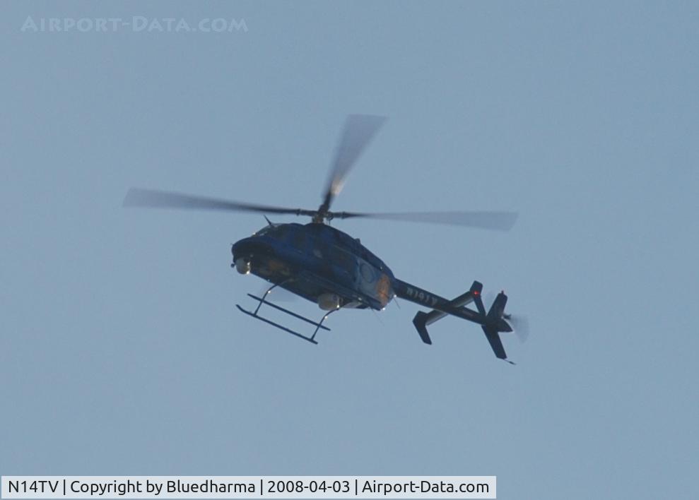 N14TV, 1996 Bell 407 C/N 53048, Denver Channel 4 News Flight over Columbine High School.