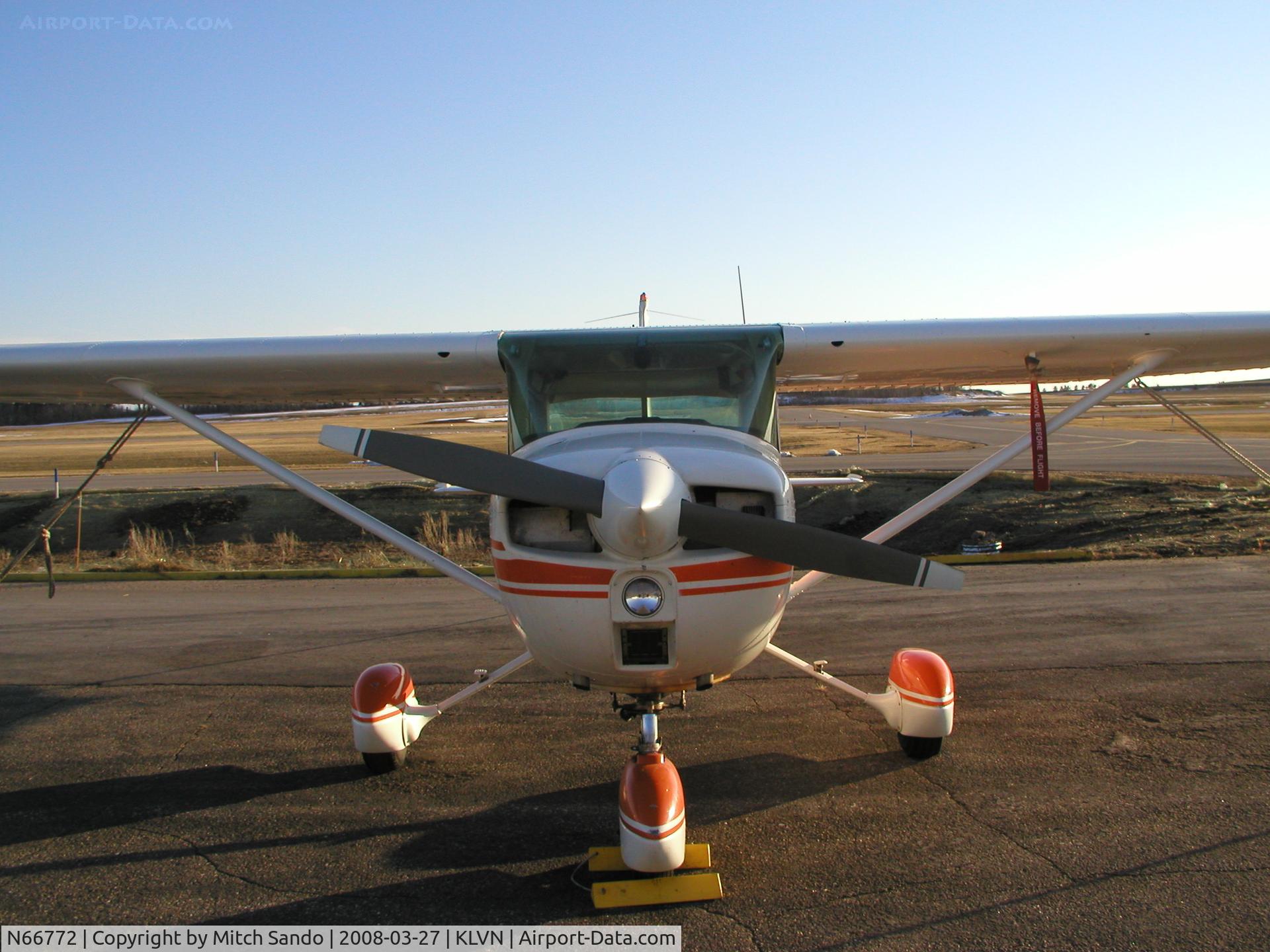 N66772, 1974 Cessna 150M C/N 15076266, Parked on the ramp at Airlake.