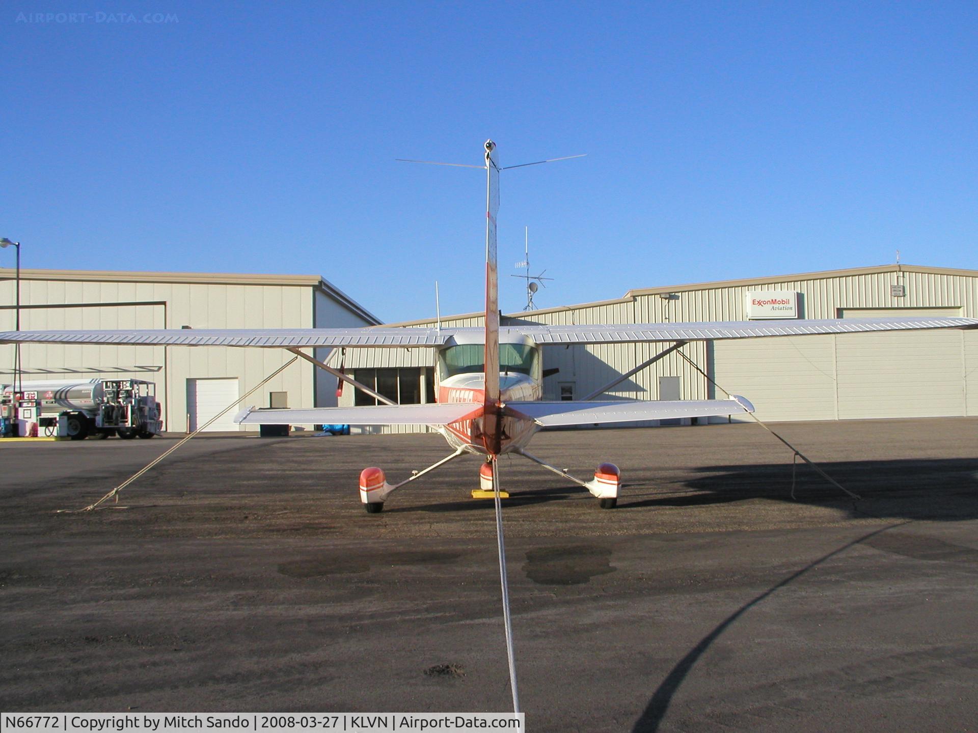 N66772, 1974 Cessna 150M C/N 15076266, Parked on the ramp at Airlake.