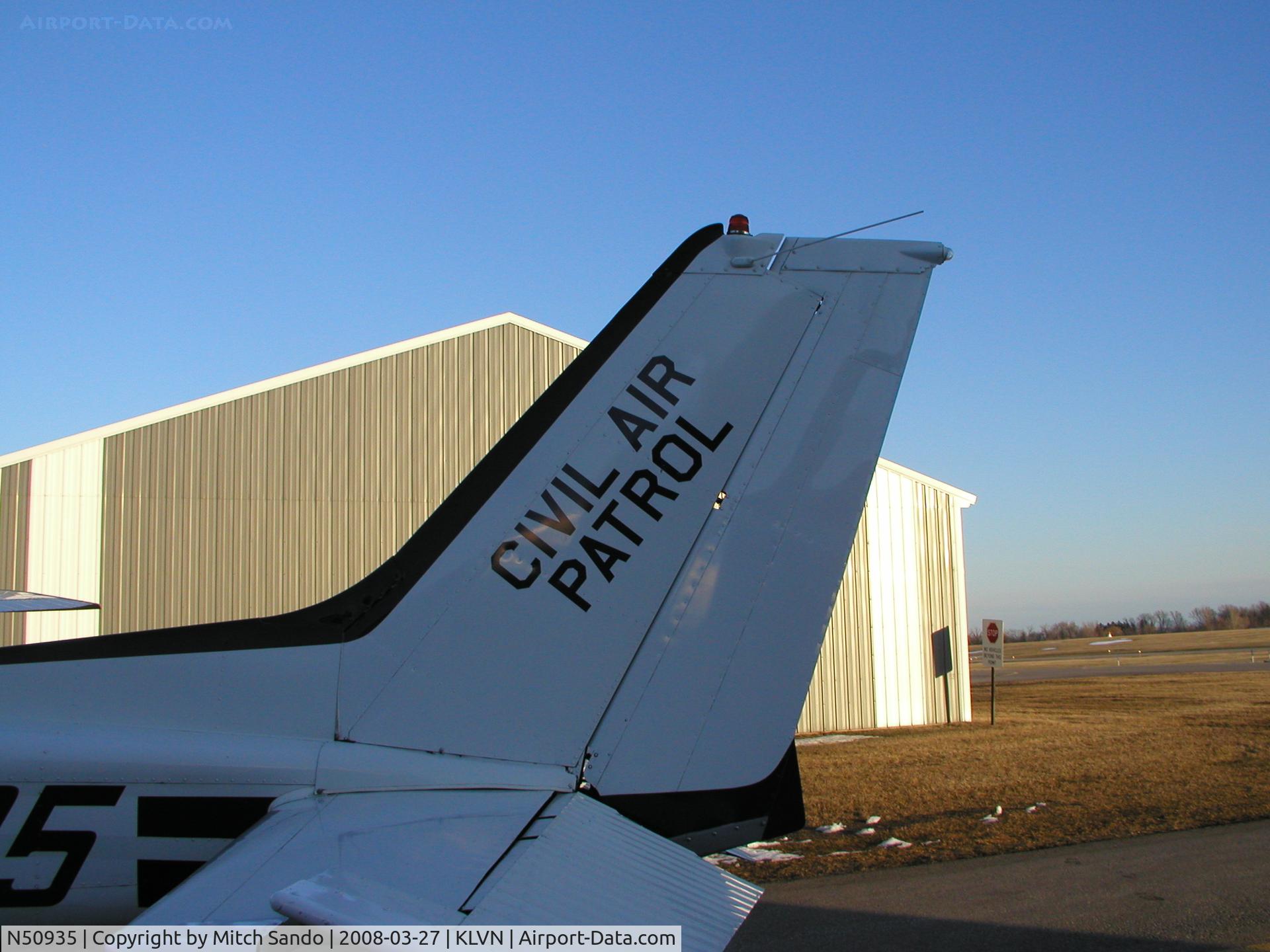N50935, 1981 Cessna 172P C/N 17274365, Parked outside the hangar.