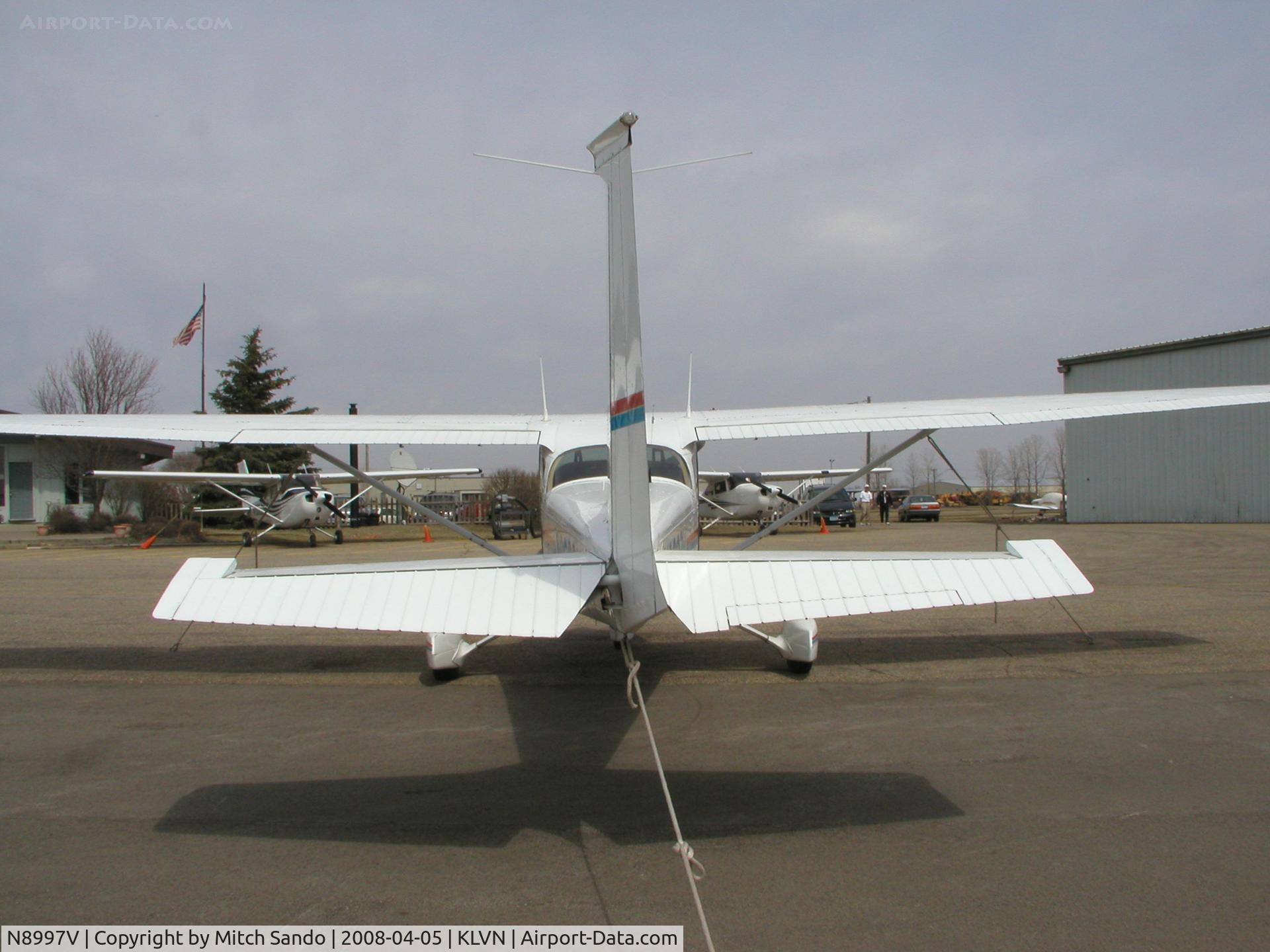 N8997V, 1974 Cessna 172M C/N 17264352, Parked on the ramp at Airlake.