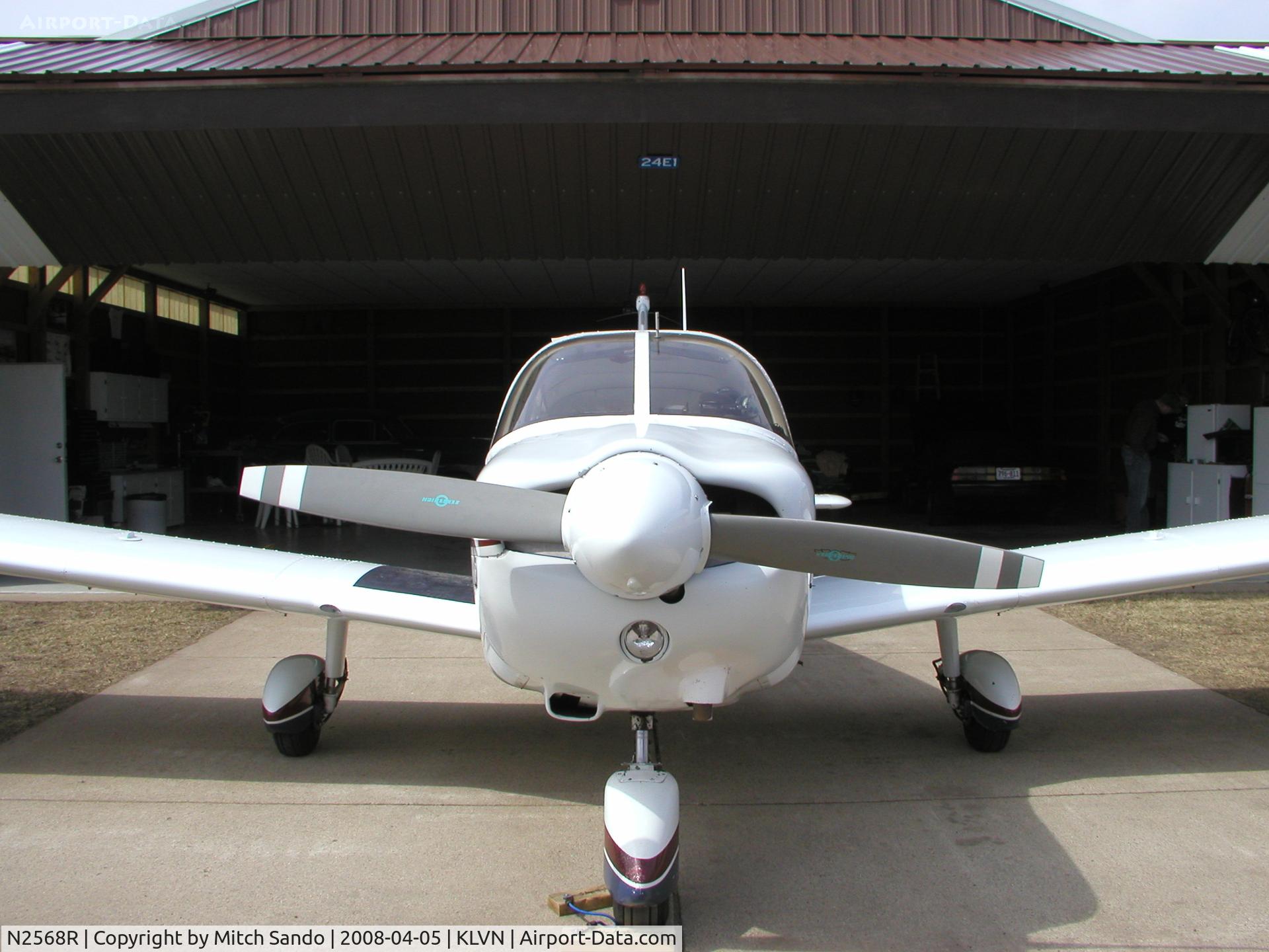 N2568R, 1969 Piper PA-28-180 C/N 28-5649, Parked outside the hangar.