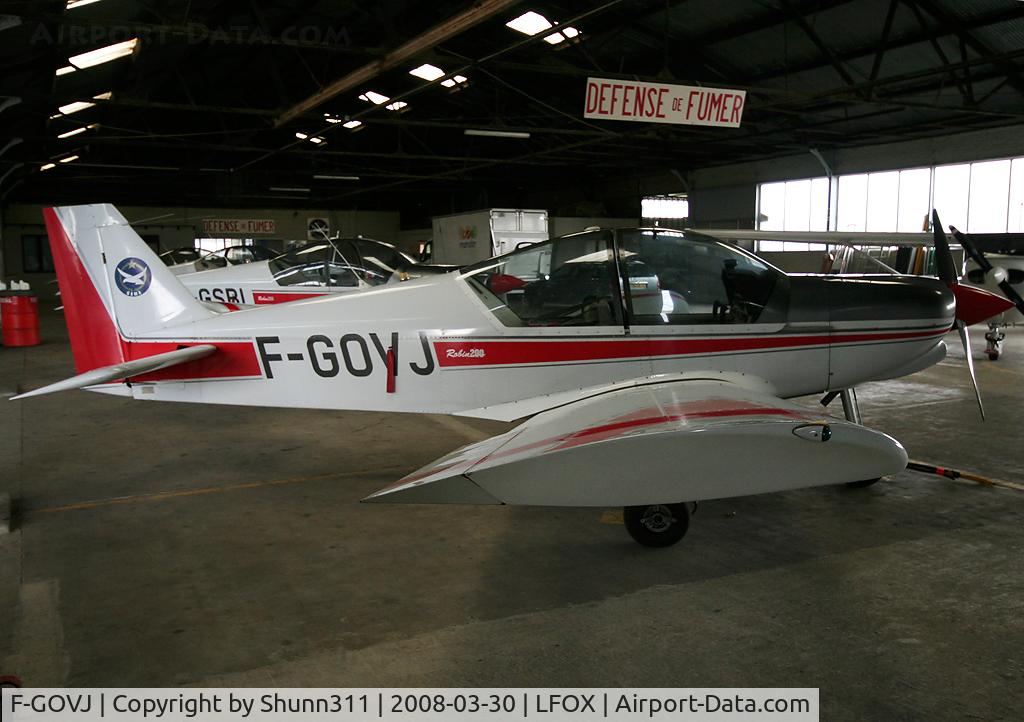 F-GOVJ, 1996 Robin HR-200-120B C/N 301, Inside GAMA Airclub hangar