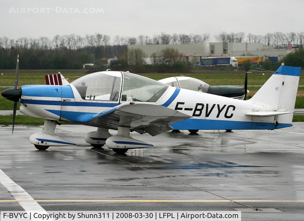 F-BVYC, Robin HR-200-100 Club C/N 51, Parked near the control tower for the night stop...