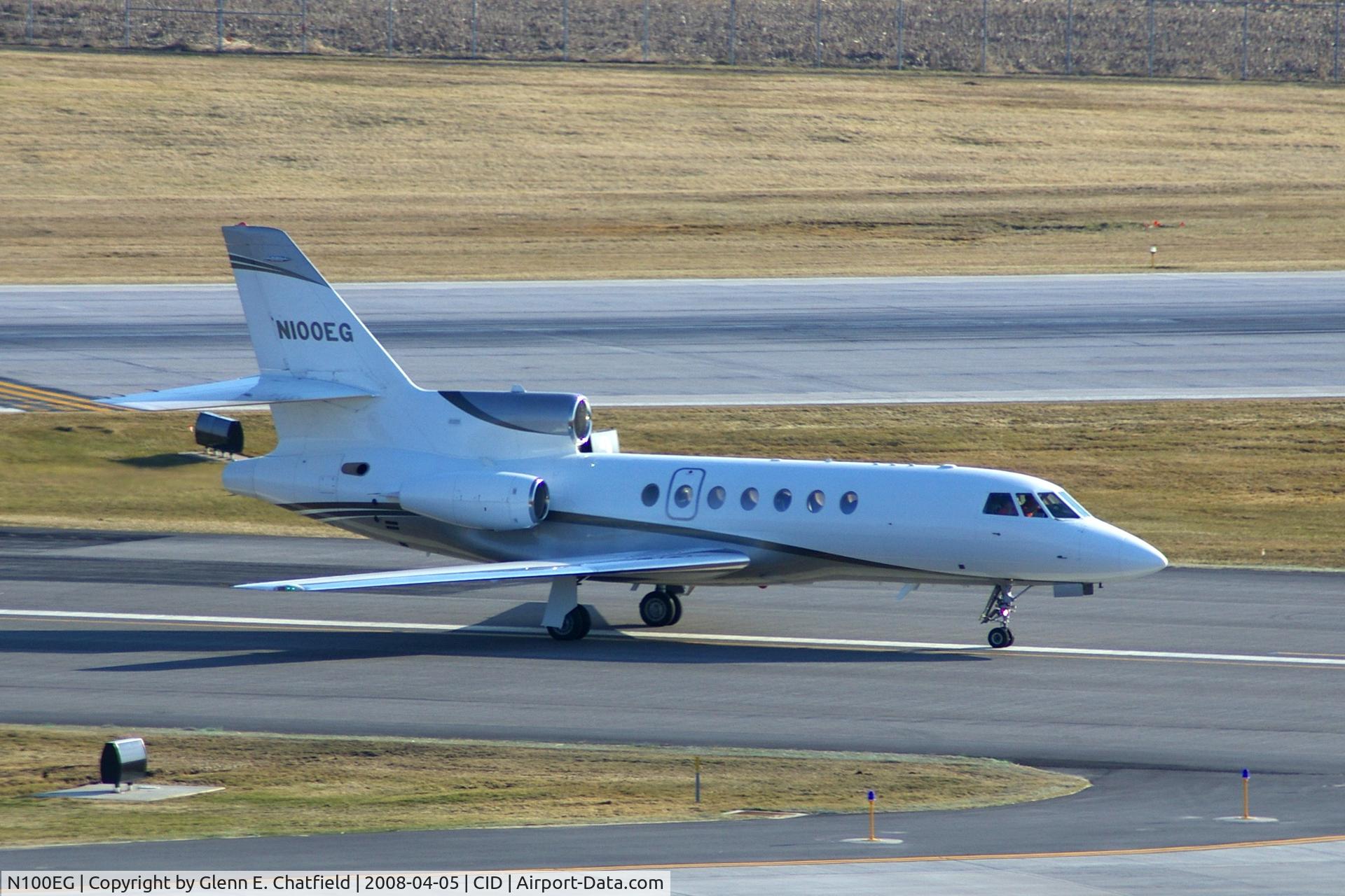 N100EG, 1982 Dassault Falcon 50 C/N 105, Landing roll-out on Runway 31