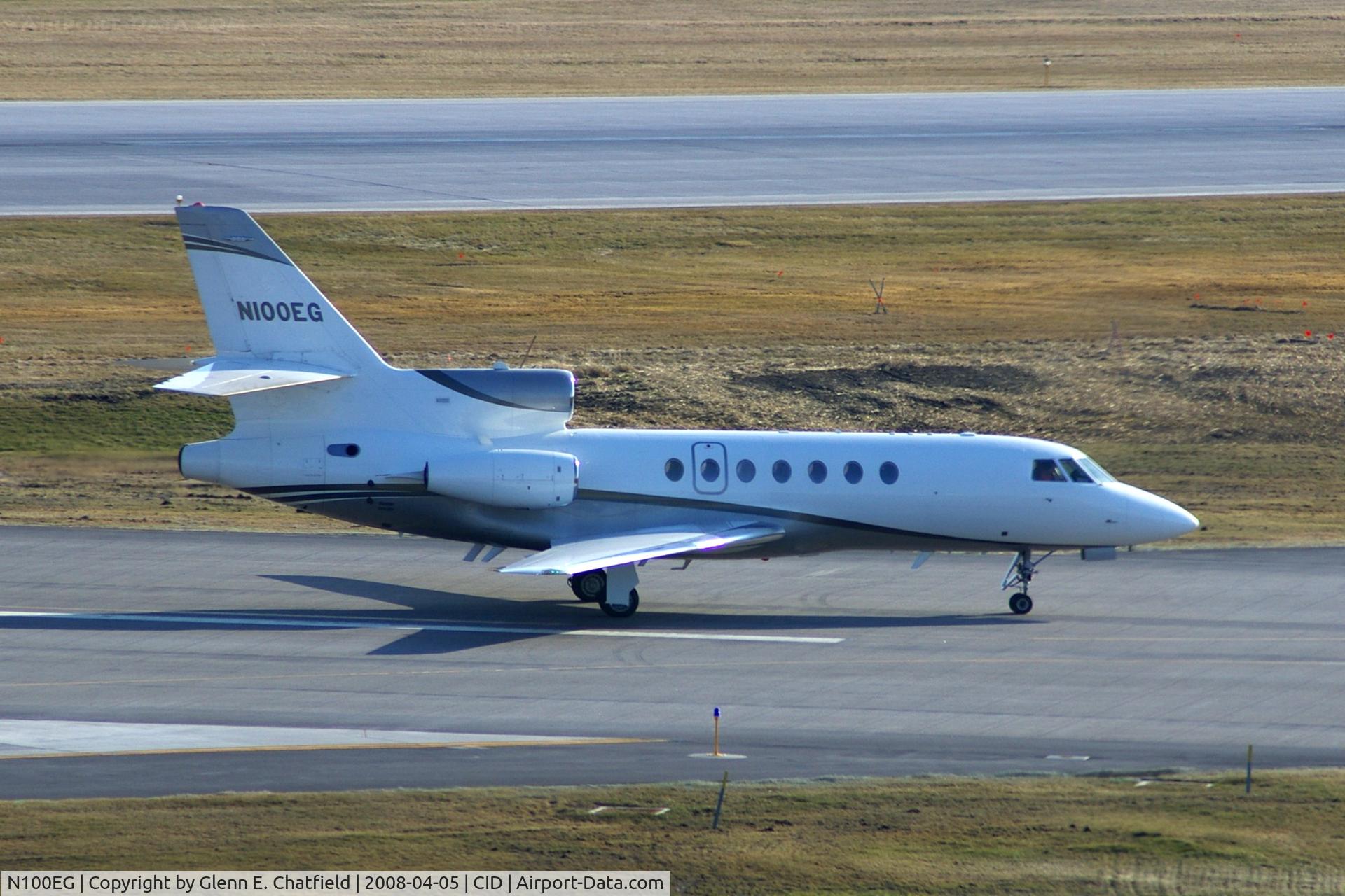 N100EG, 1982 Dassault Falcon 50 C/N 105, Landing roll-out on Runway 31