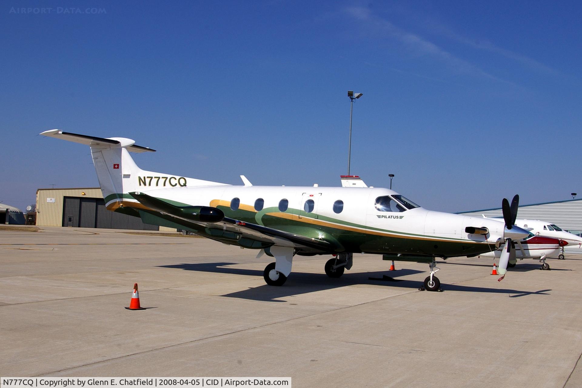 N777CQ, 2006 Pilatus PC-12/47 C/N 754, Parked at Landmark