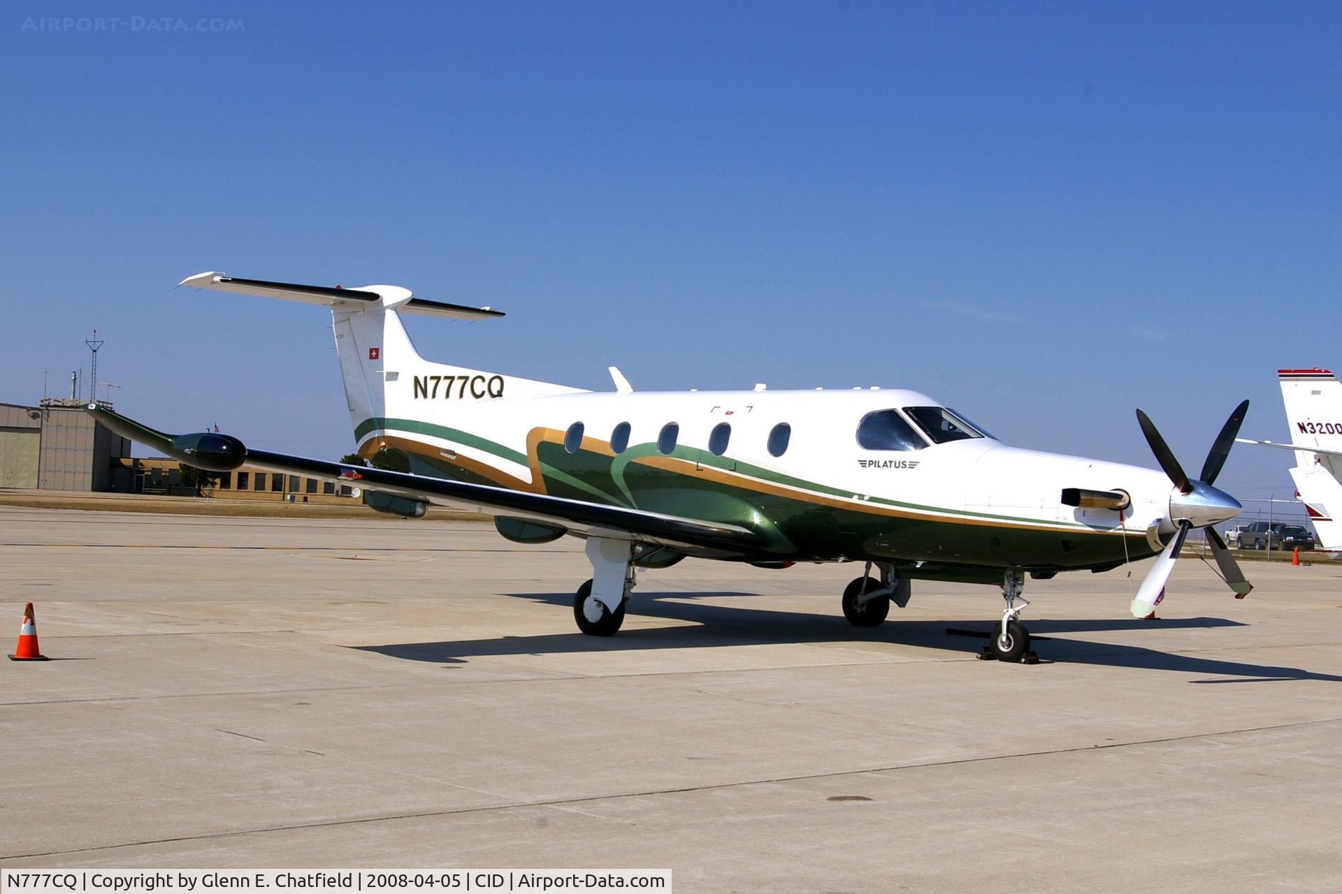 N777CQ, 2006 Pilatus PC-12/47 C/N 754, Parked at Landmark