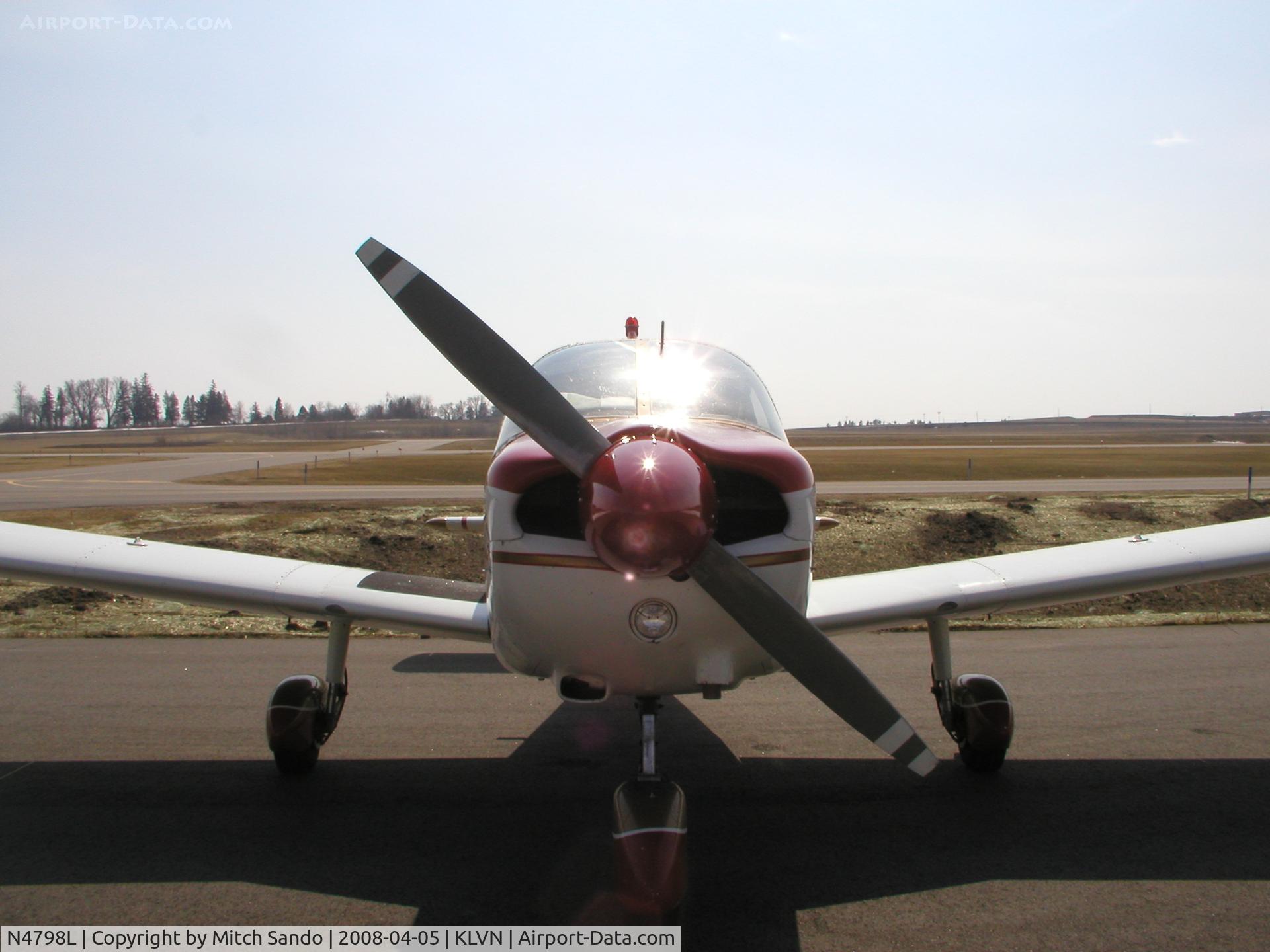 N4798L, 1967 Piper PA-28-180 C/N 28-4136, Parked on the ramp at Airlake.