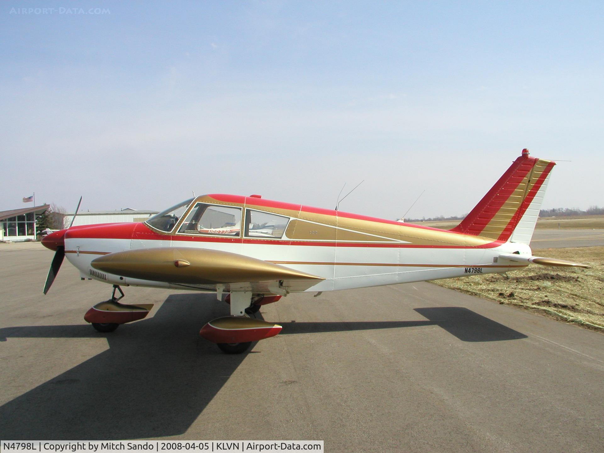 N4798L, 1967 Piper PA-28-180 C/N 28-4136, Parked on the ramp at Airlake.