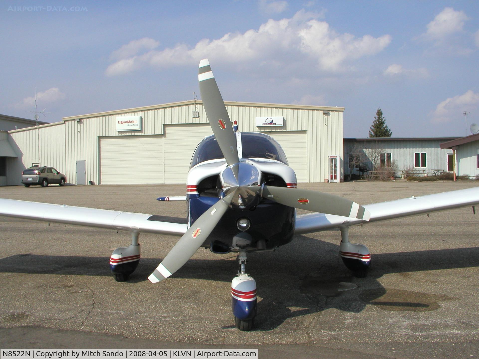 N8522N, 1969 Piper PA-28-235 C/N 28-11321, Parked on the ramp at Airlake.