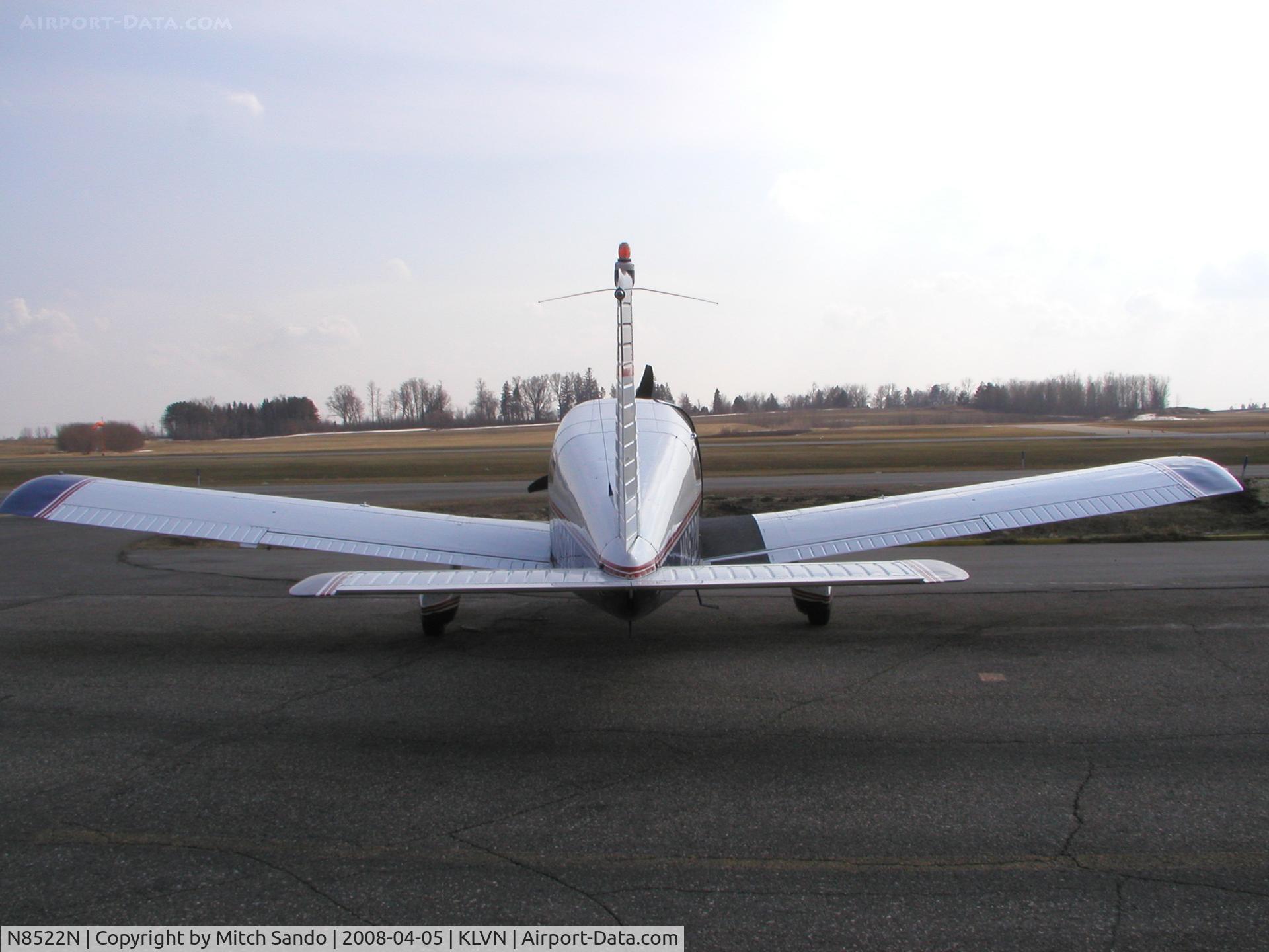 N8522N, 1969 Piper PA-28-235 C/N 28-11321, Parked on the ramp at Airlake.