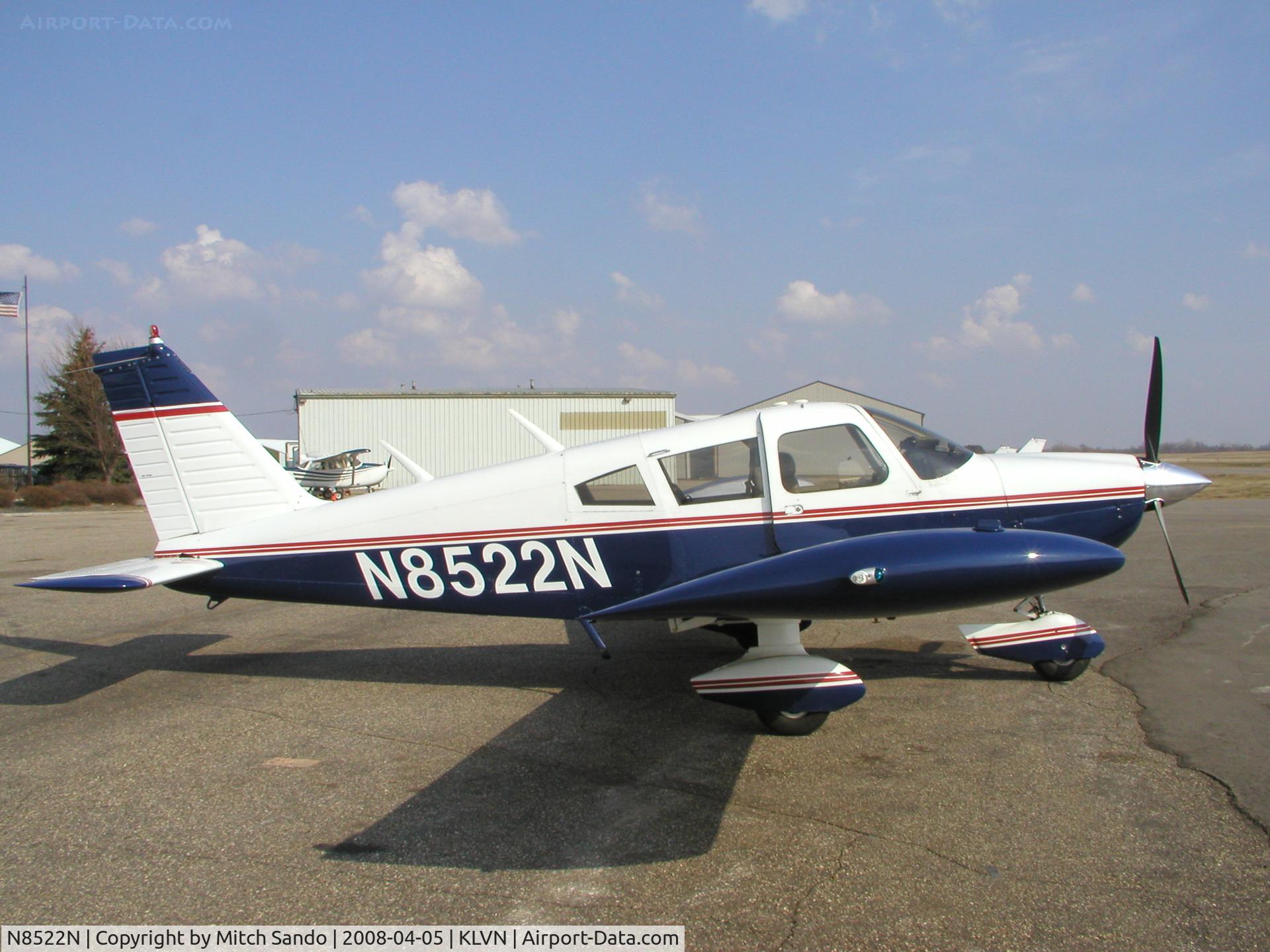 N8522N, 1969 Piper PA-28-235 C/N 28-11321, Parked on the ramp at Airlake.