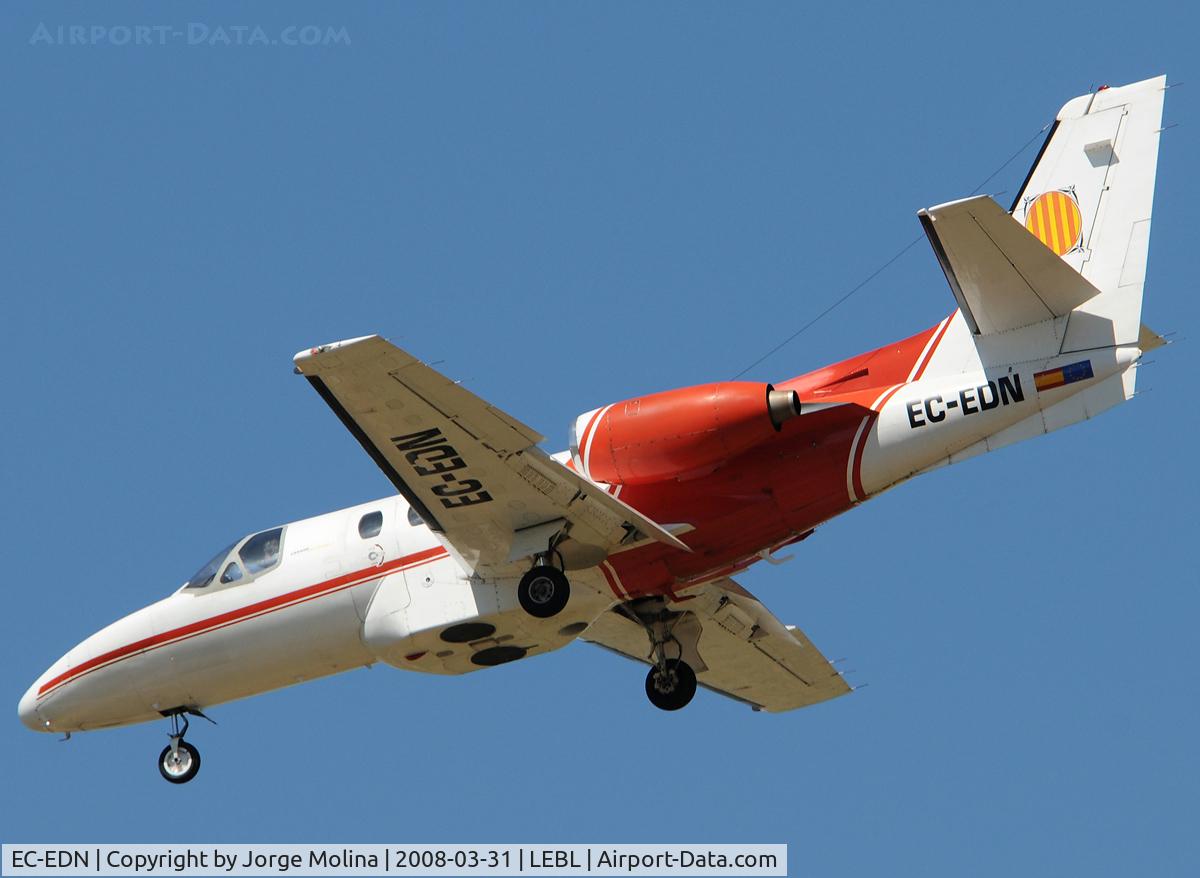 EC-EDN, 1977 Cessna 501 Citation I/SP C/N 501-0010, Citation of Cartographic Institute of Catalonia.