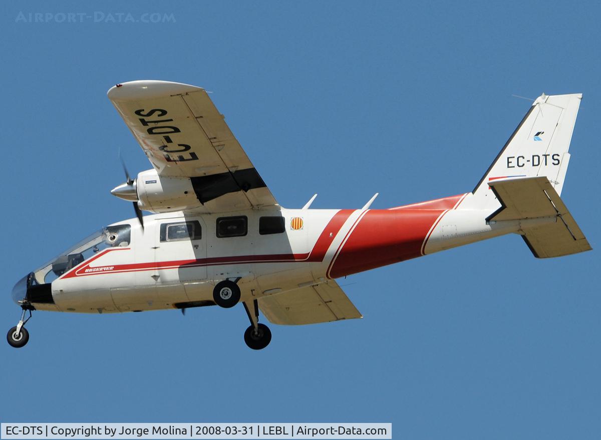 EC-DTS, Partenavia P-68 Observer C/N 324-17-OB, P-68 Cartographic Institute of Catalonia.