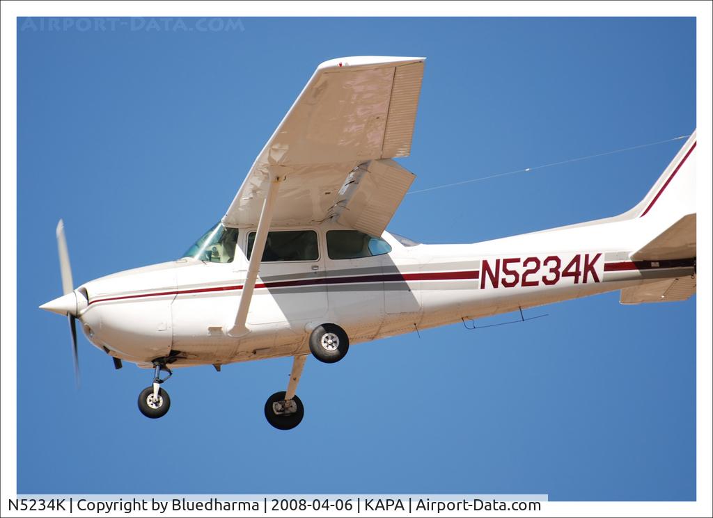 N5234K, 1988 Cessna 172P C/N 17274025, Approach to 17L.