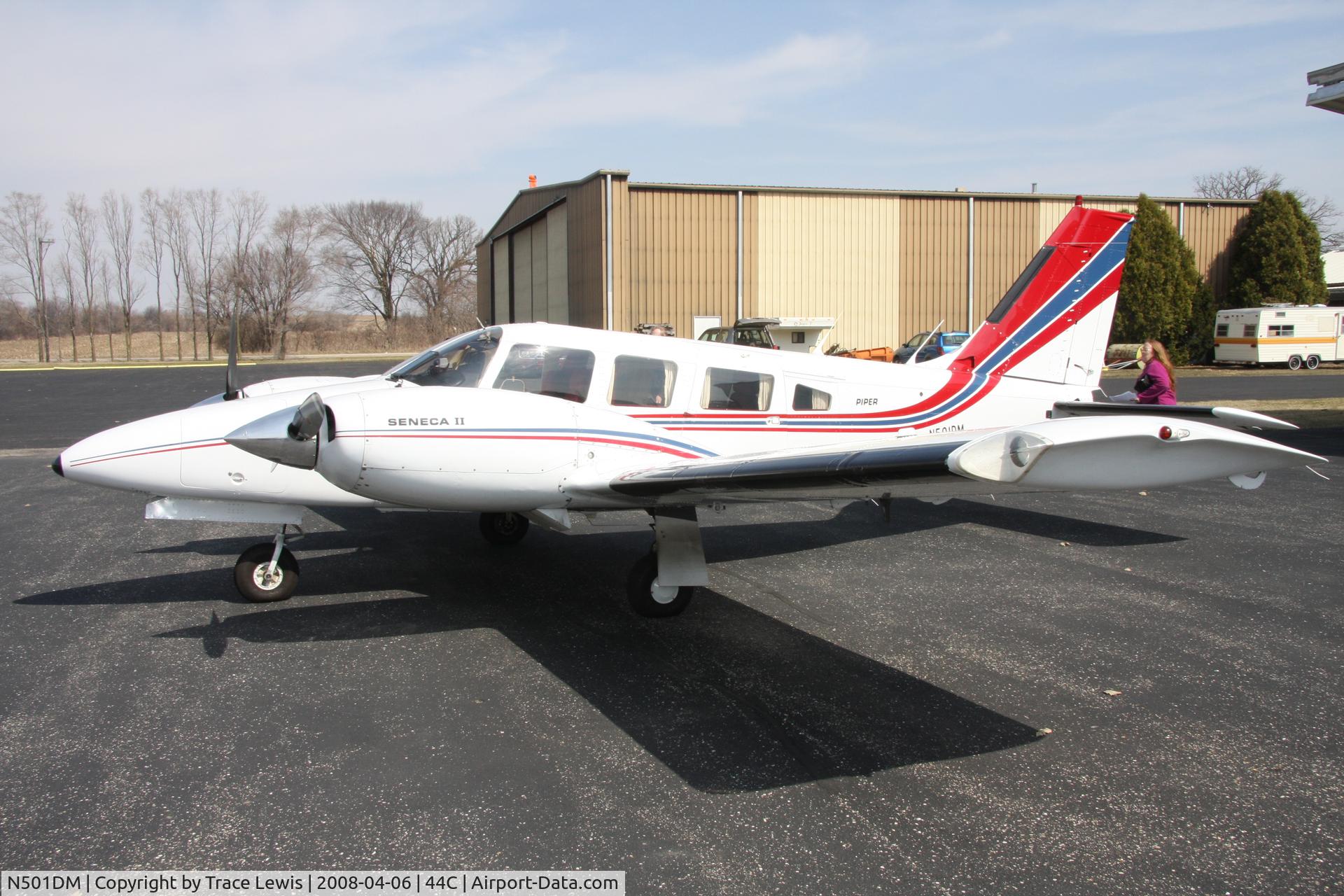 N501DM, 1978 Piper PA-34-200T C/N 34-7870375, Outside 44C hangar