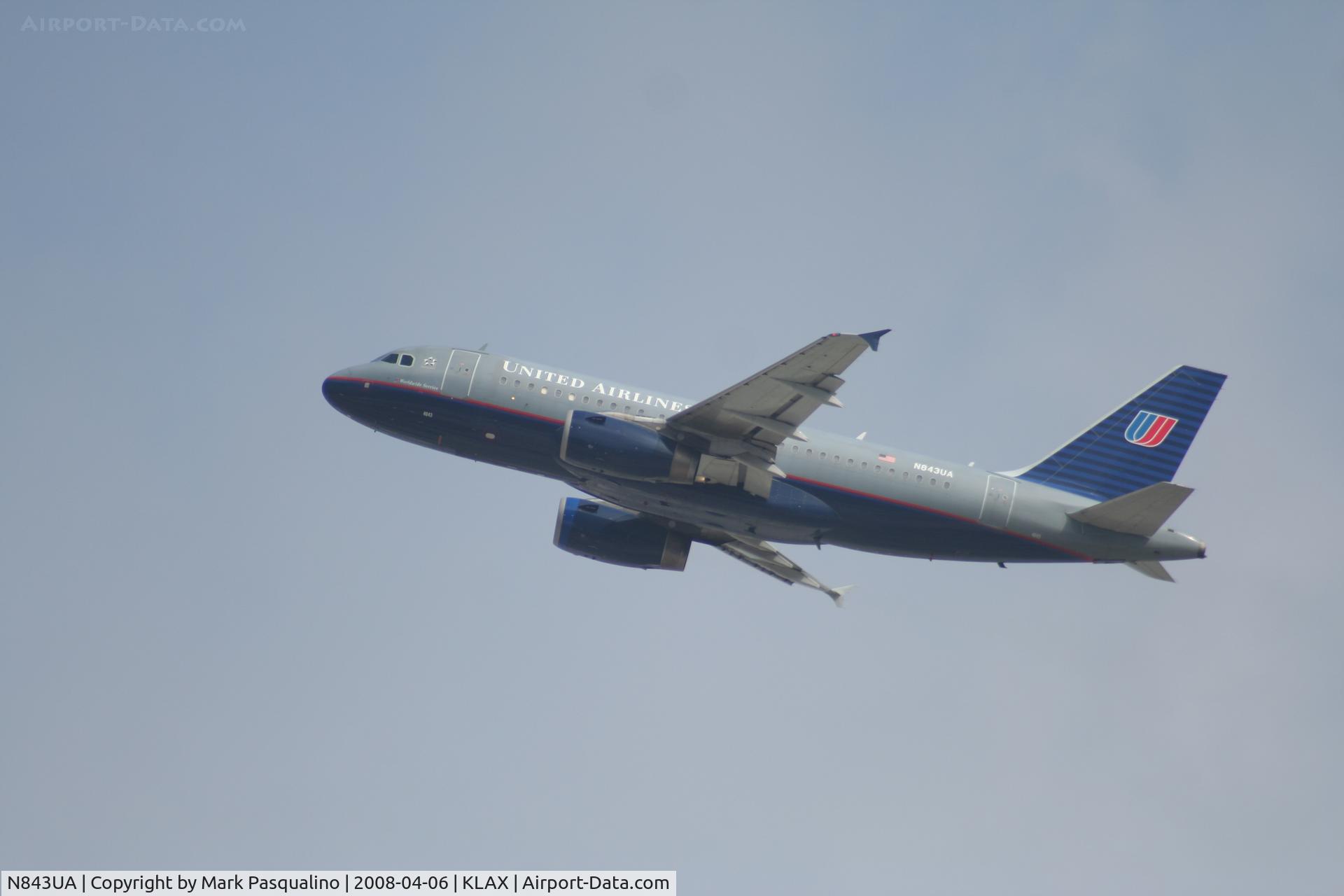 N843UA, 2001 Airbus A319-131 C/N 1573, Airbus A319