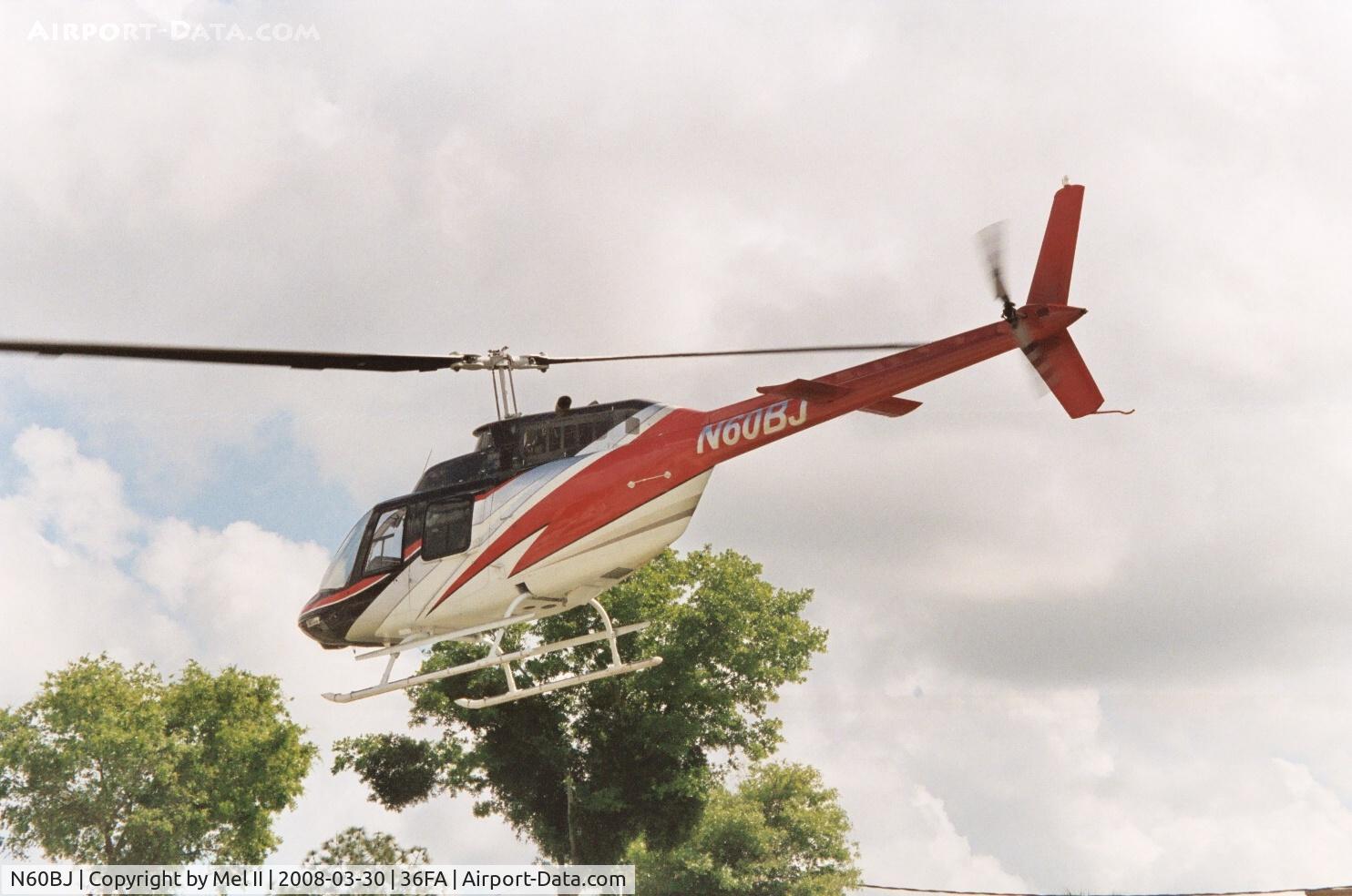 N60BJ, 1981 Bell 206B C/N 3454, Departing on a sightseeing tour