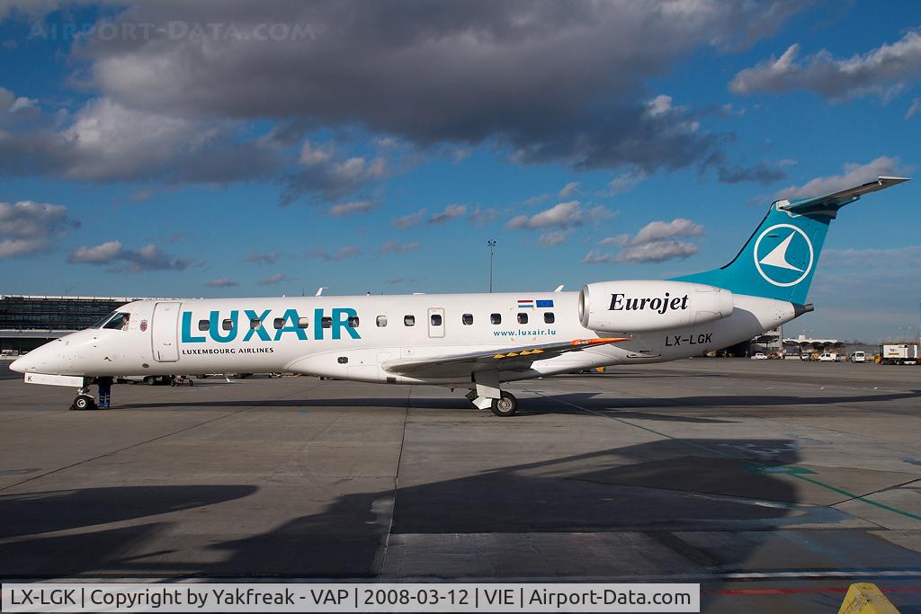 LX-LGK, 2005 Embraer ERJ-135LR (EMB-135LR) C/N 14500886, Luxair Embraer 135