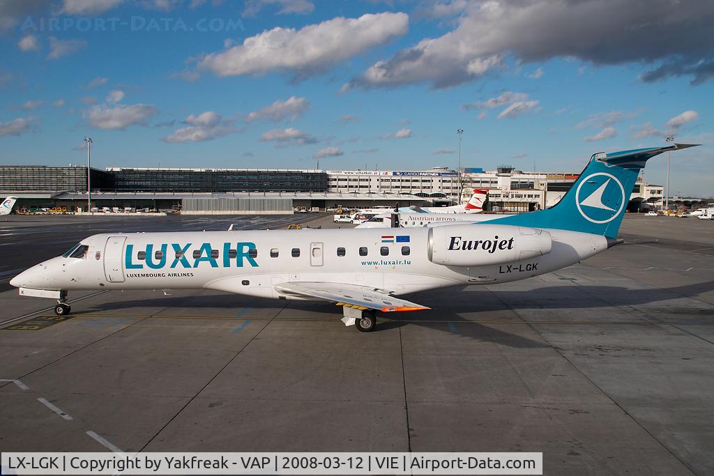 LX-LGK, 2005 Embraer ERJ-135LR (EMB-135LR) C/N 14500886, Luxair Embraer 135