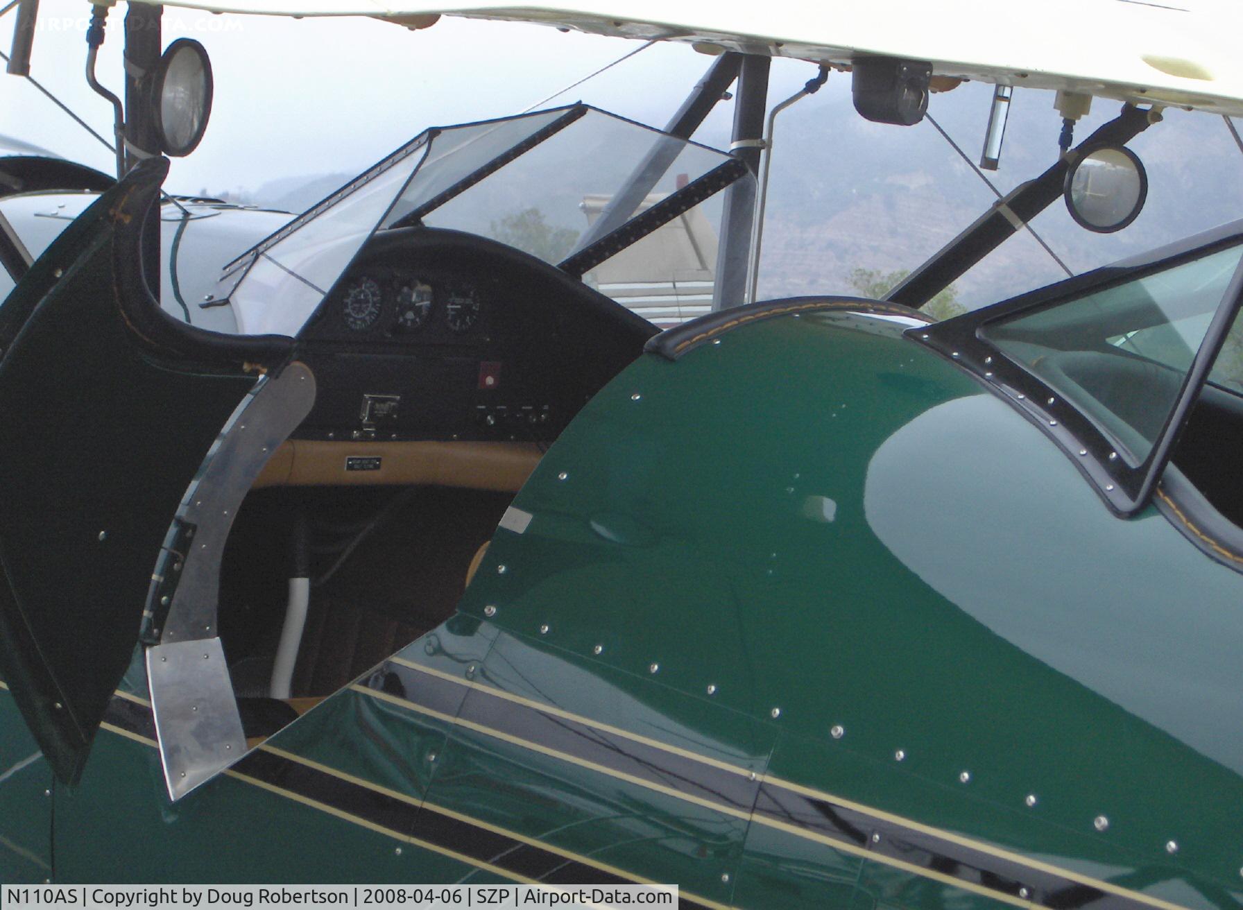 N110AS, 2005 Waco YMF-F5C C/N F5C110, 2005 Waco Classic YMF-F5C, Jacobs R755B 275 Hp, large forward cockpit door