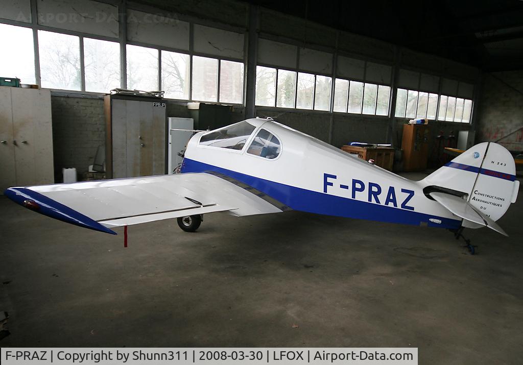 F-PRAZ, Gardan GY-201 Minicab C/N A-243, Inside GAMA Airclub's hangar