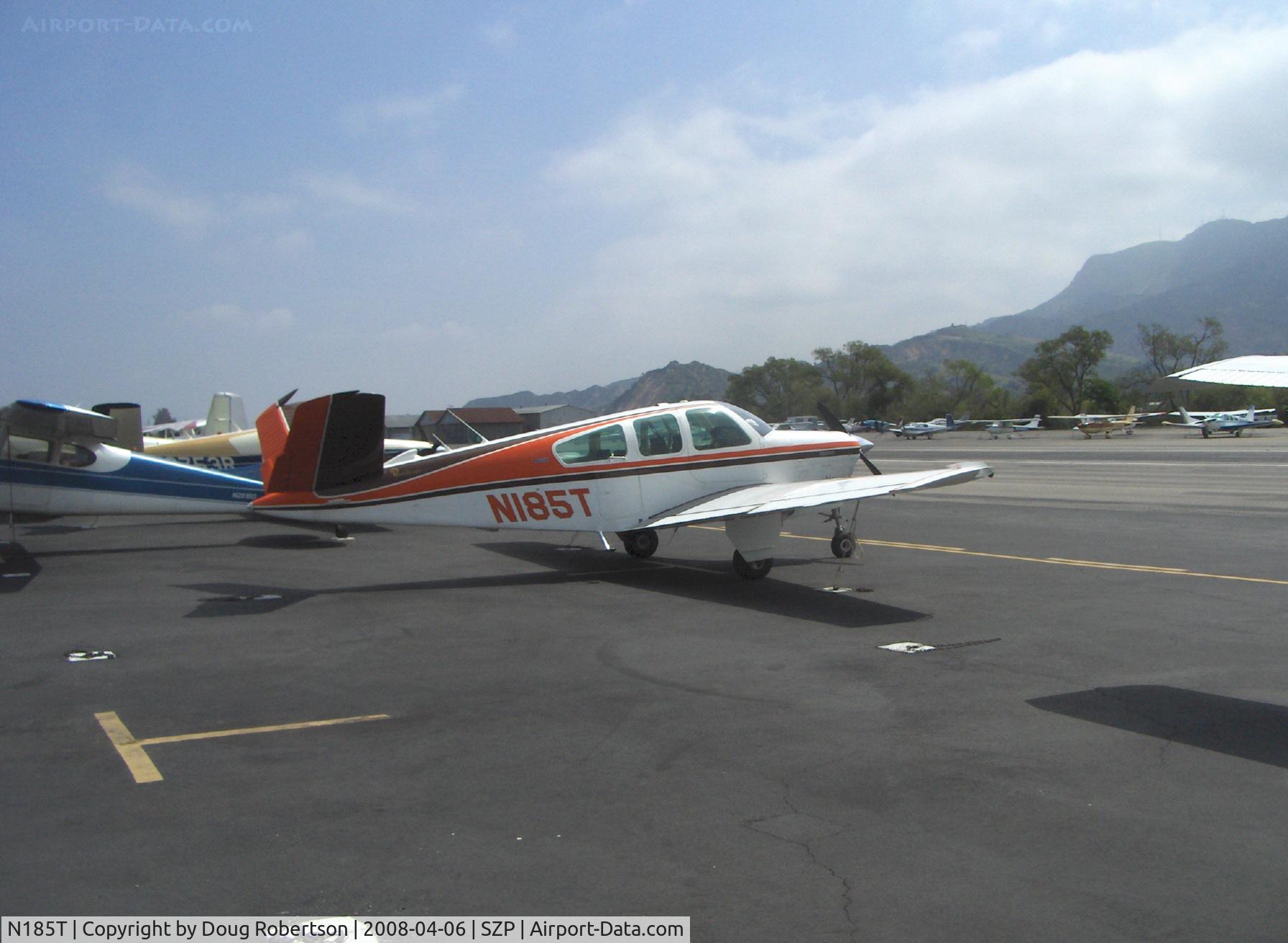 N185T, 1974 Beech V35B Bonanza C/N D-9672, 1974 Beech V35B BONANZA, Continental IO-520-B 285 Hp