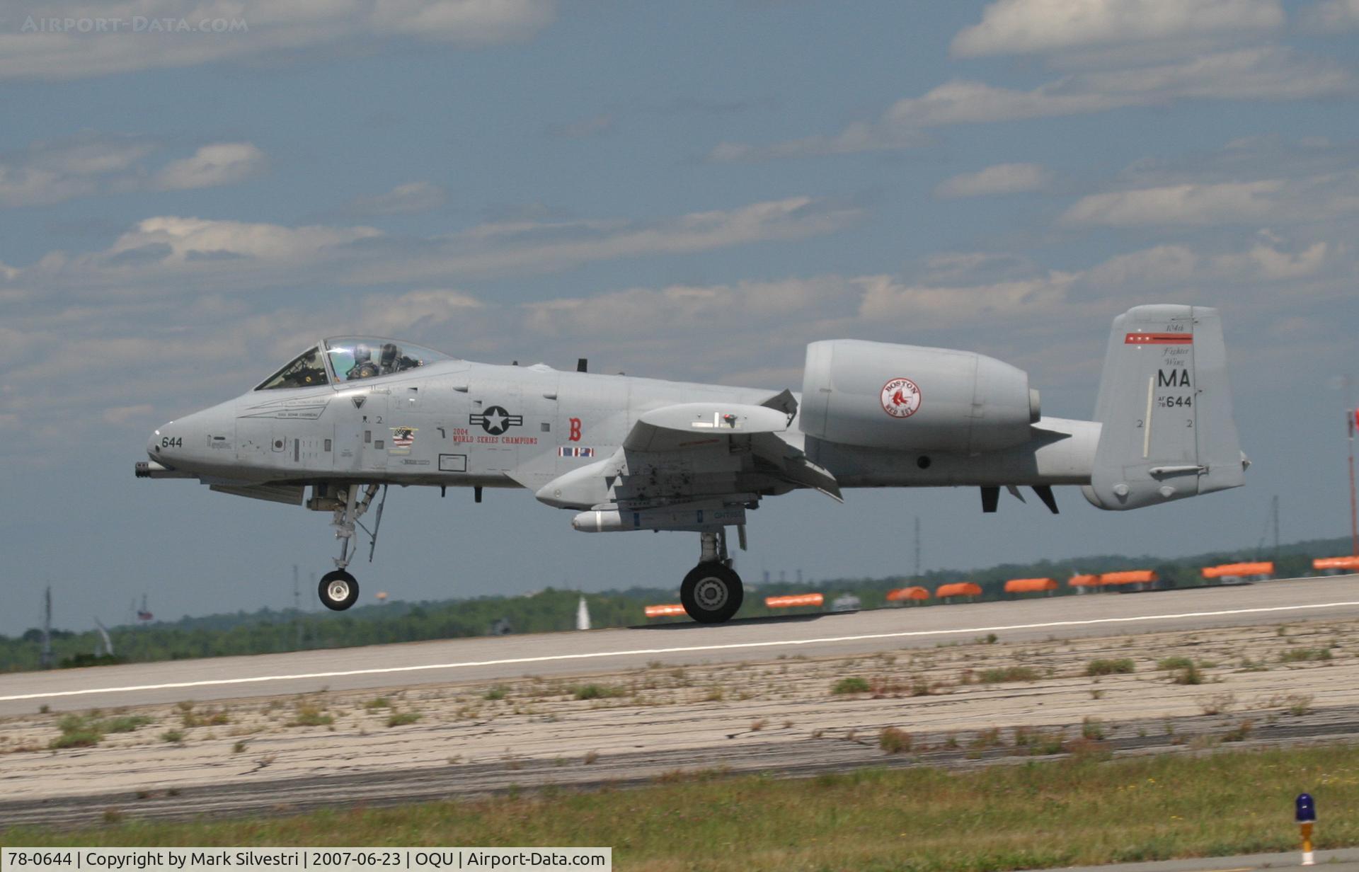 78-0644, 1978 Fairchild Republic A-10A Thunderbolt II C/N A10-0264, Quonset Point, RI 2007