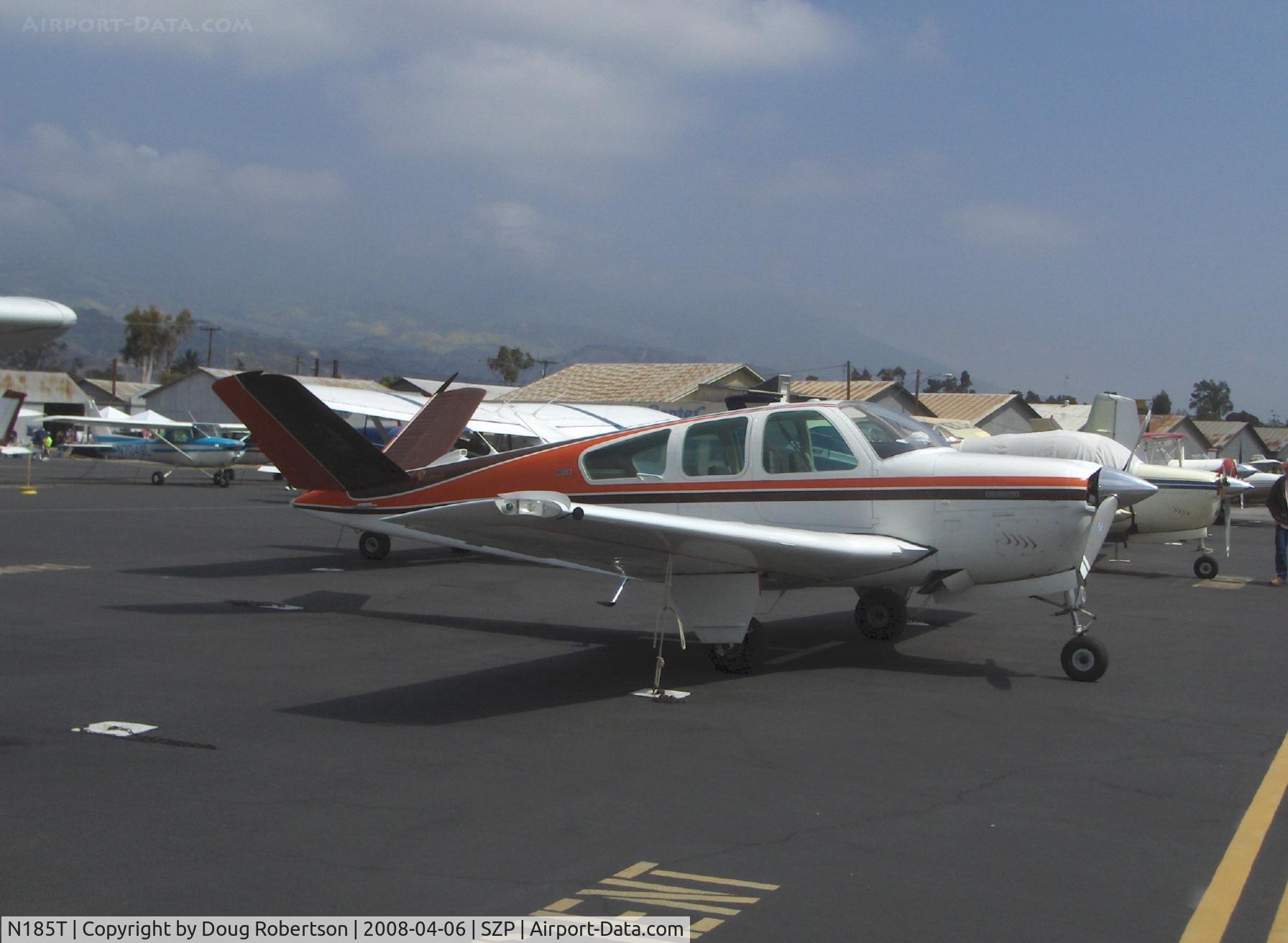 N185T, 1974 Beech V35B Bonanza C/N D-9672, 1974 Beech V35B BONANZA, Continental IO-520-B 285 Hp
