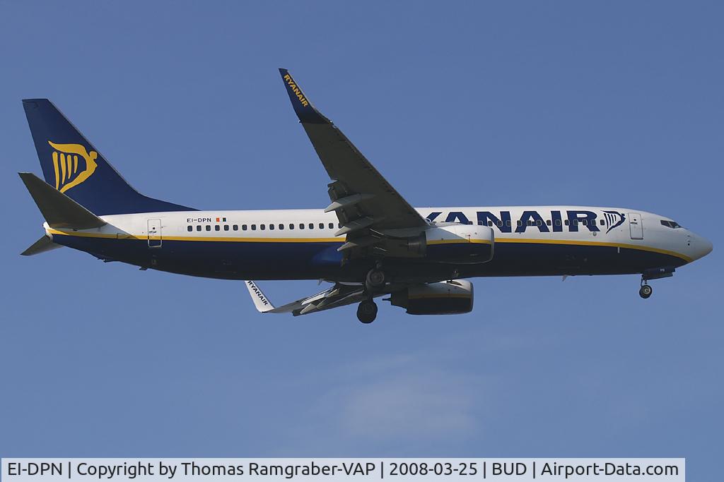 EI-DPN, 2007 Boeing 737-8AS C/N 35549, Ryanair Boeing 737-800