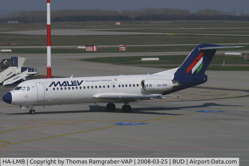 HA-LMB, 1996 Fokker 70 (F-28-0070) C/N 11565, Malev - Hungarian Airlines Fokker 70