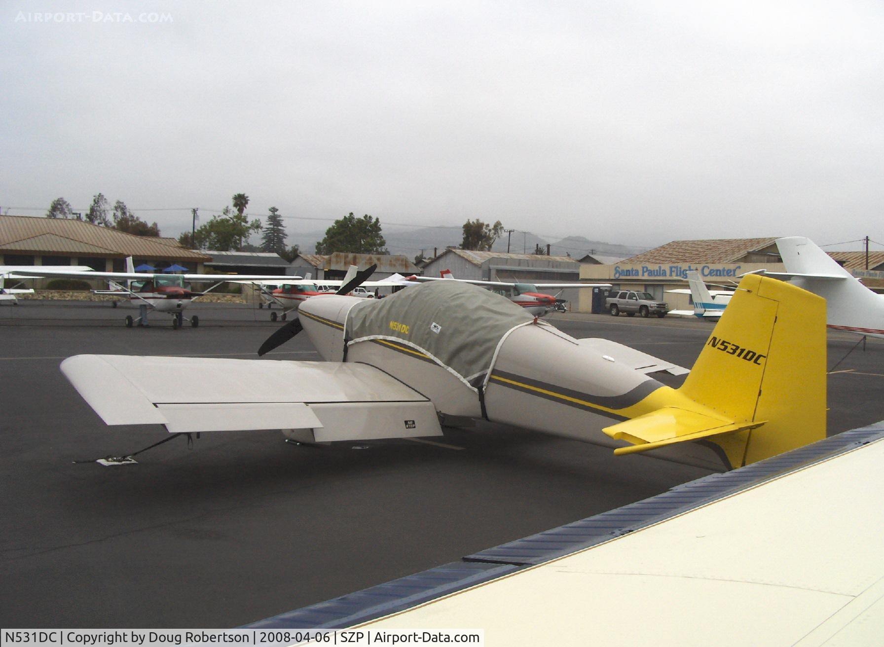 N531DC, 2007 Vans RV-7 C/N 72814, 2007 Simmons VAN's RV-7, Mattituck TMX IO-360 180 Hp