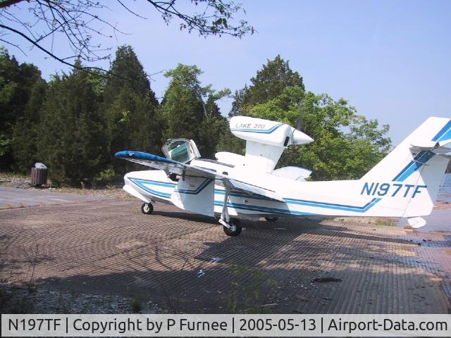 N197TF, Aerofab Inc Lake LA-250 C/N 72, Ramp at Percy Priest, Nashville