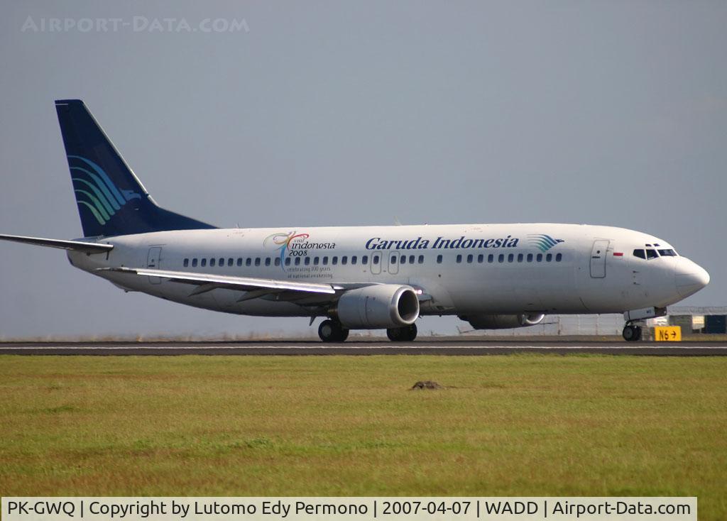 PK-GWQ, Boeing 737-4U3 C/N 25719, Garuda