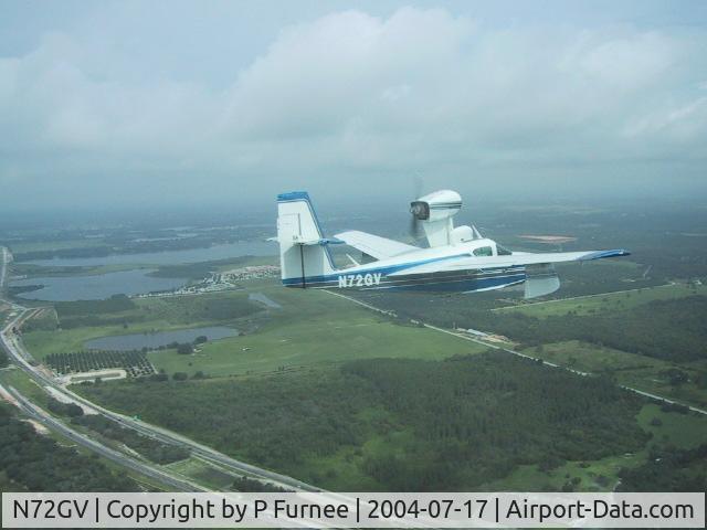 N72GV, Consolidated Aeronautics Inc. LAKE LA-4-200 C/N 1044, In flight over I-4
