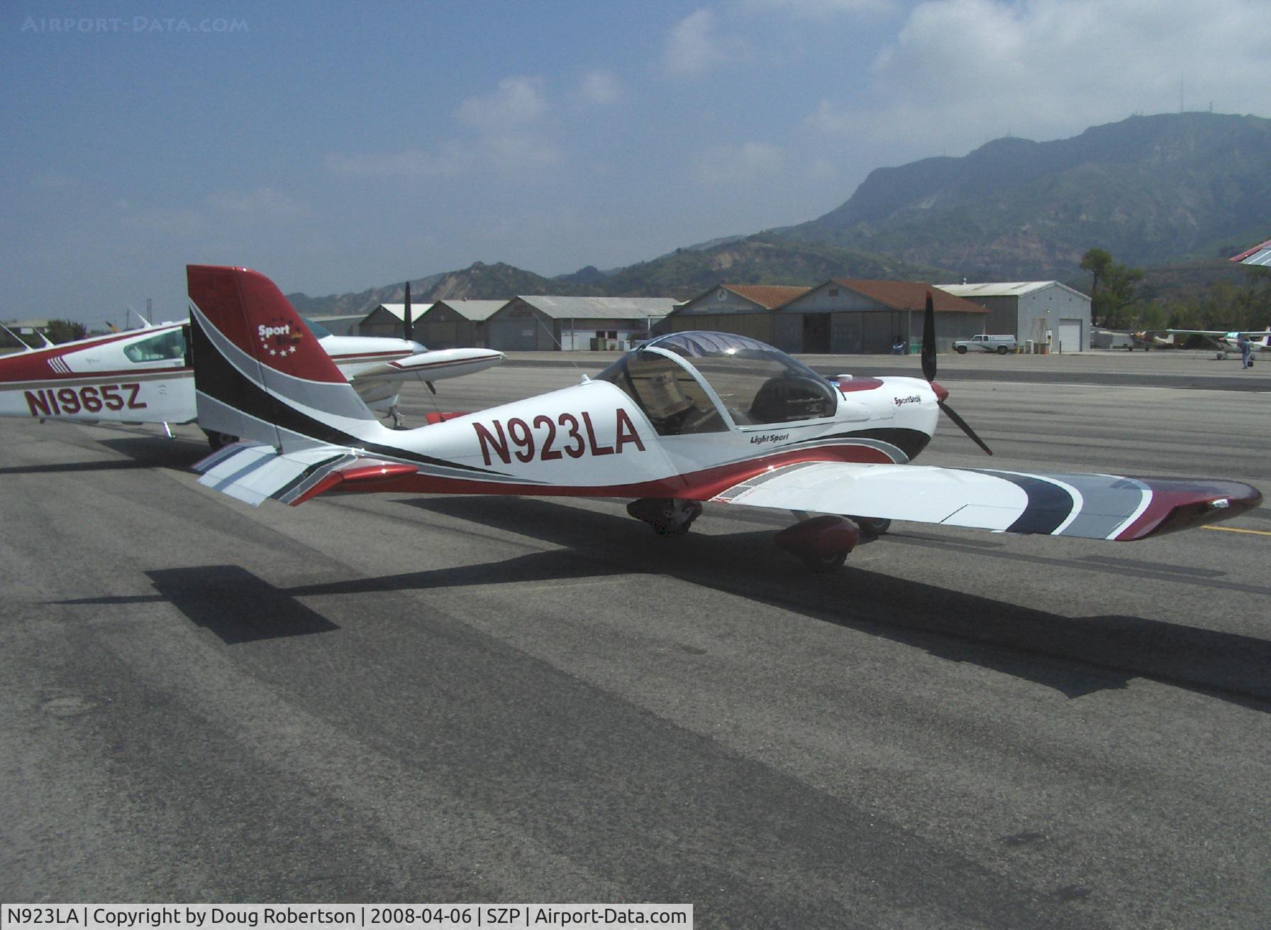 N923LA, 2007 Evektor-Aerotechnik Sportstar Plus C/N 20070923, 2007 Evektor-Aerotechnik SPORTSTAR PLUS, Rotax 912ULS 100 Hp