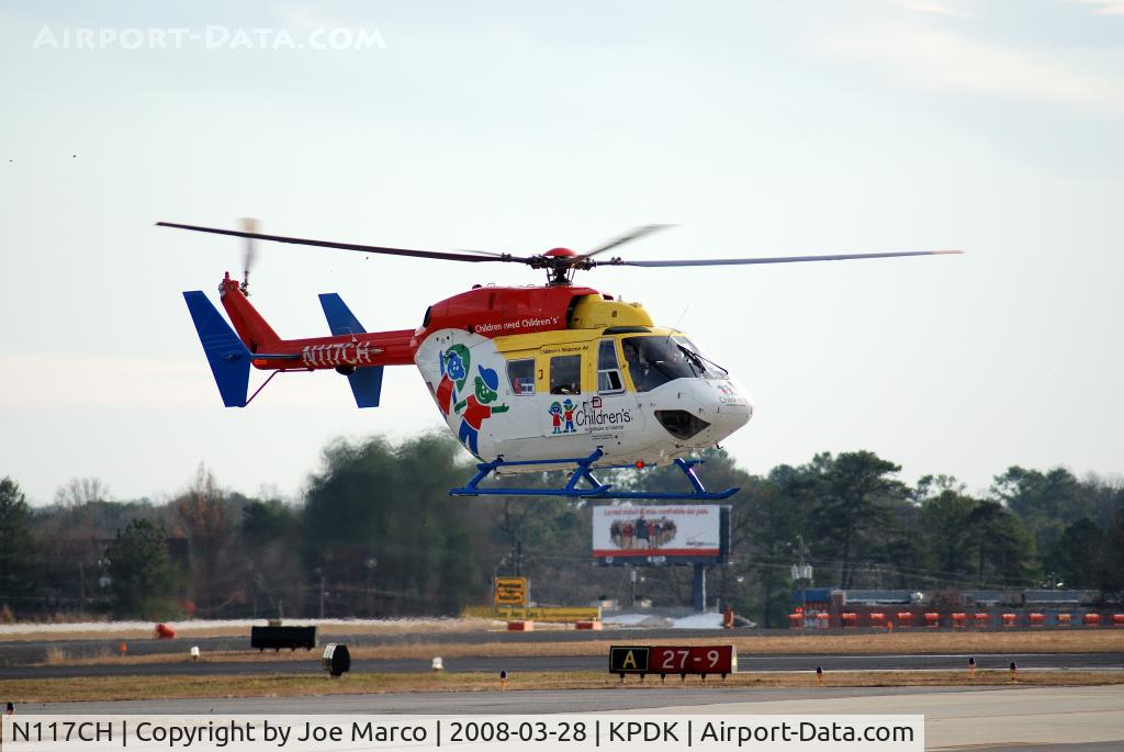 N117CH, 1987 Eurocopter-Kawasaki BK-117B-1 C/N 7123, @ PDK